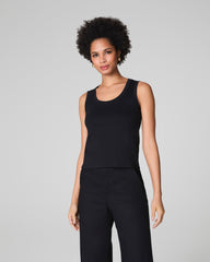 SPANX® Cotton Crewneck Tank | Classic Black