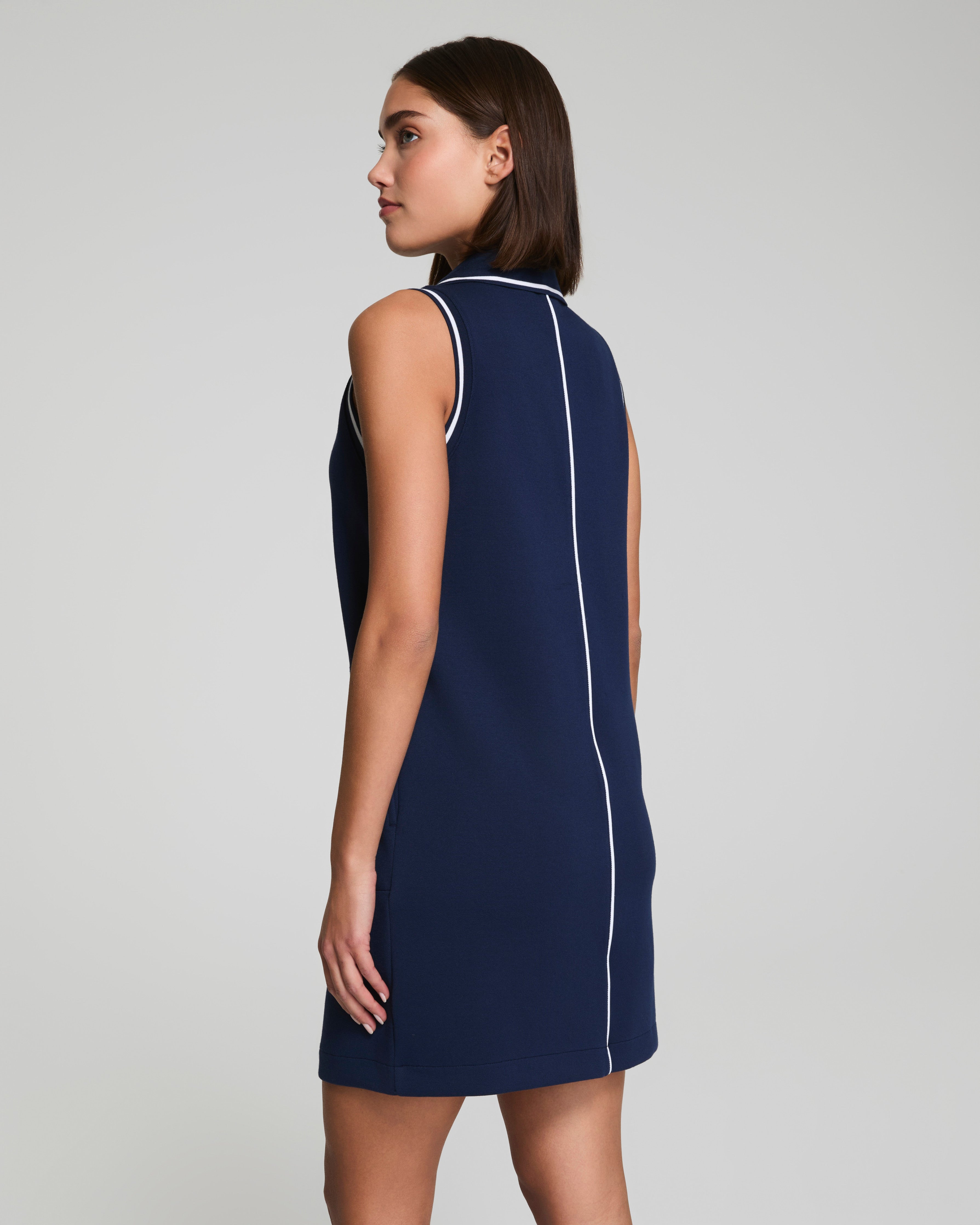 SPANX AirEssentials® Pique Polo Tank Dress | Timeless Navy