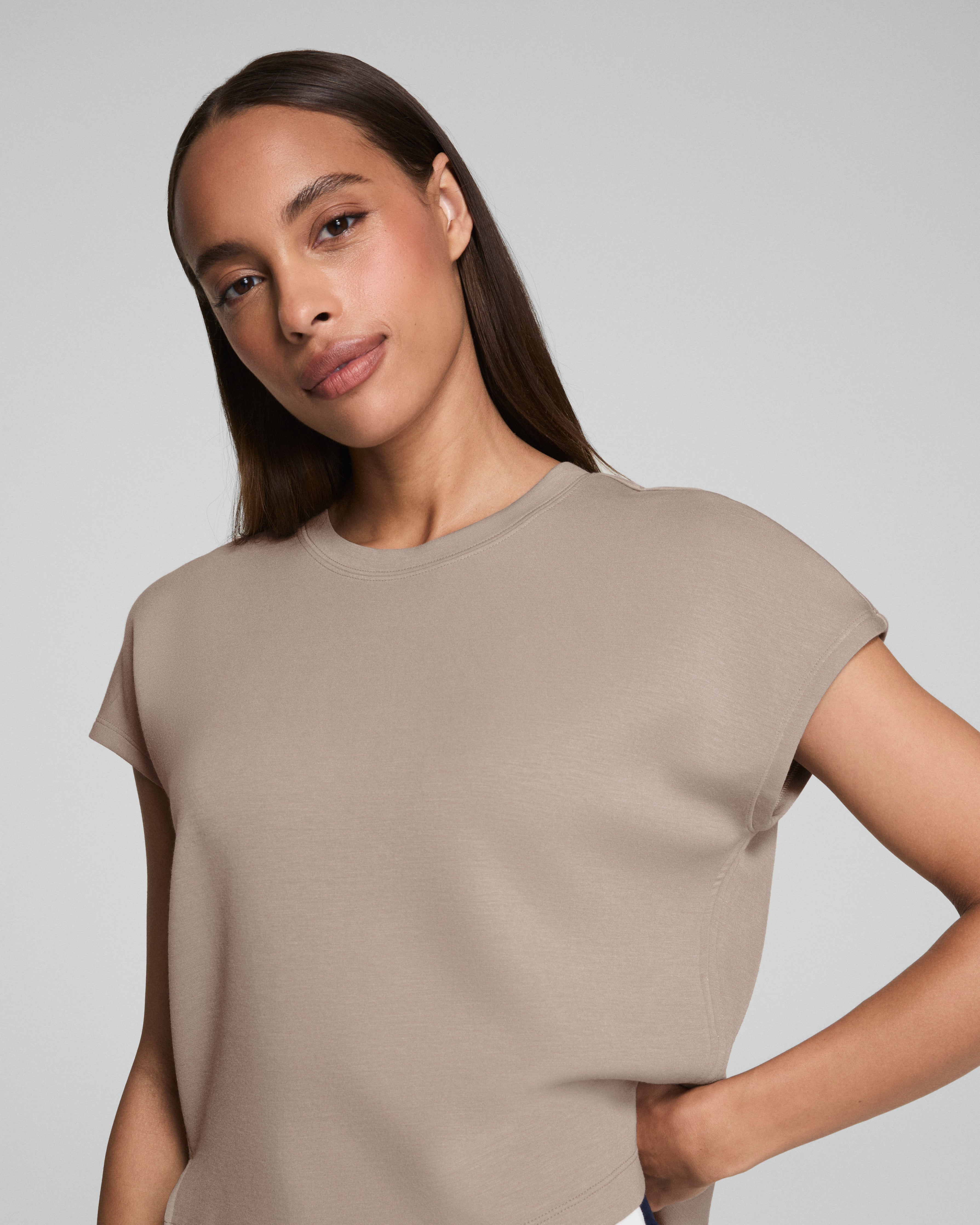 SPANX AirEssentials® Cap Sleeve Tee | Ashwood
