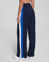 SPANX AirEssentials® Colorblock Wide Leg Track Pant | Timeless Navy/Powder/Cerulean