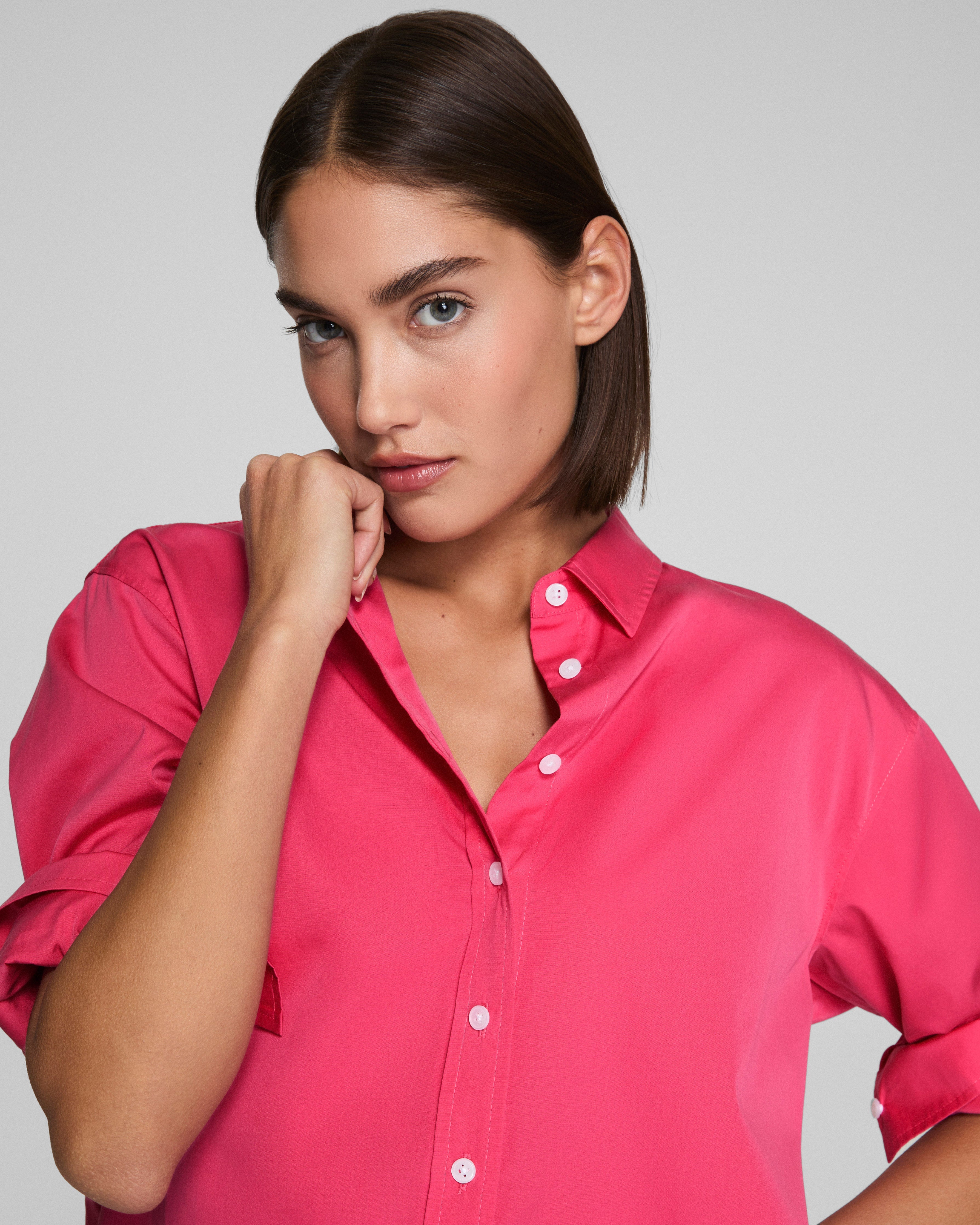 SPANX® Poplin Oversized Button-Up Shirt | Tulip