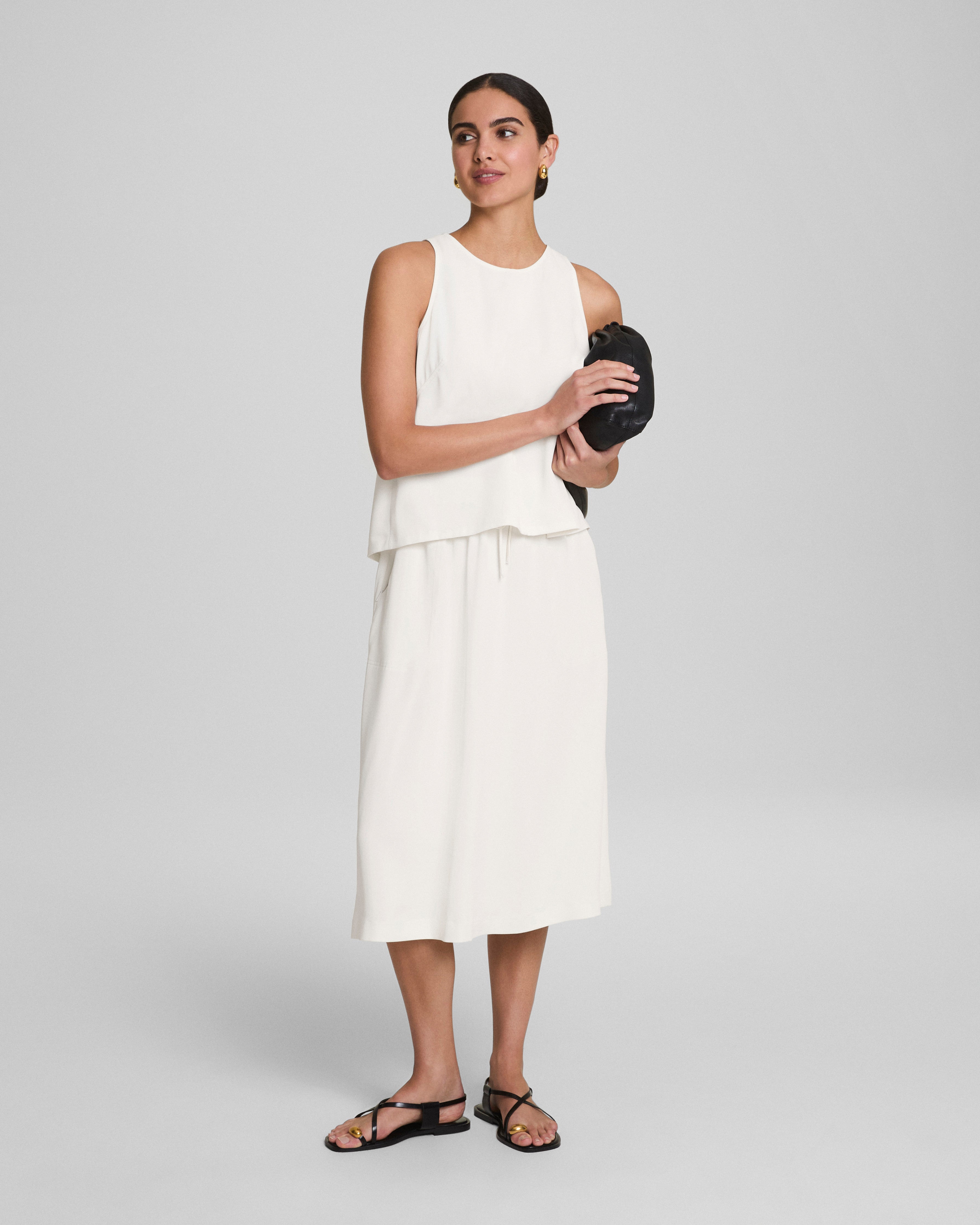 SPANX® CarryOn Midi Skirt | Linen
