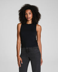 SPANX® Sleek Jersey High Neck Ruched Tank