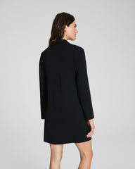 SPANX® Sleek Jersey Long Sleeve Shirt Dress | Classic Black