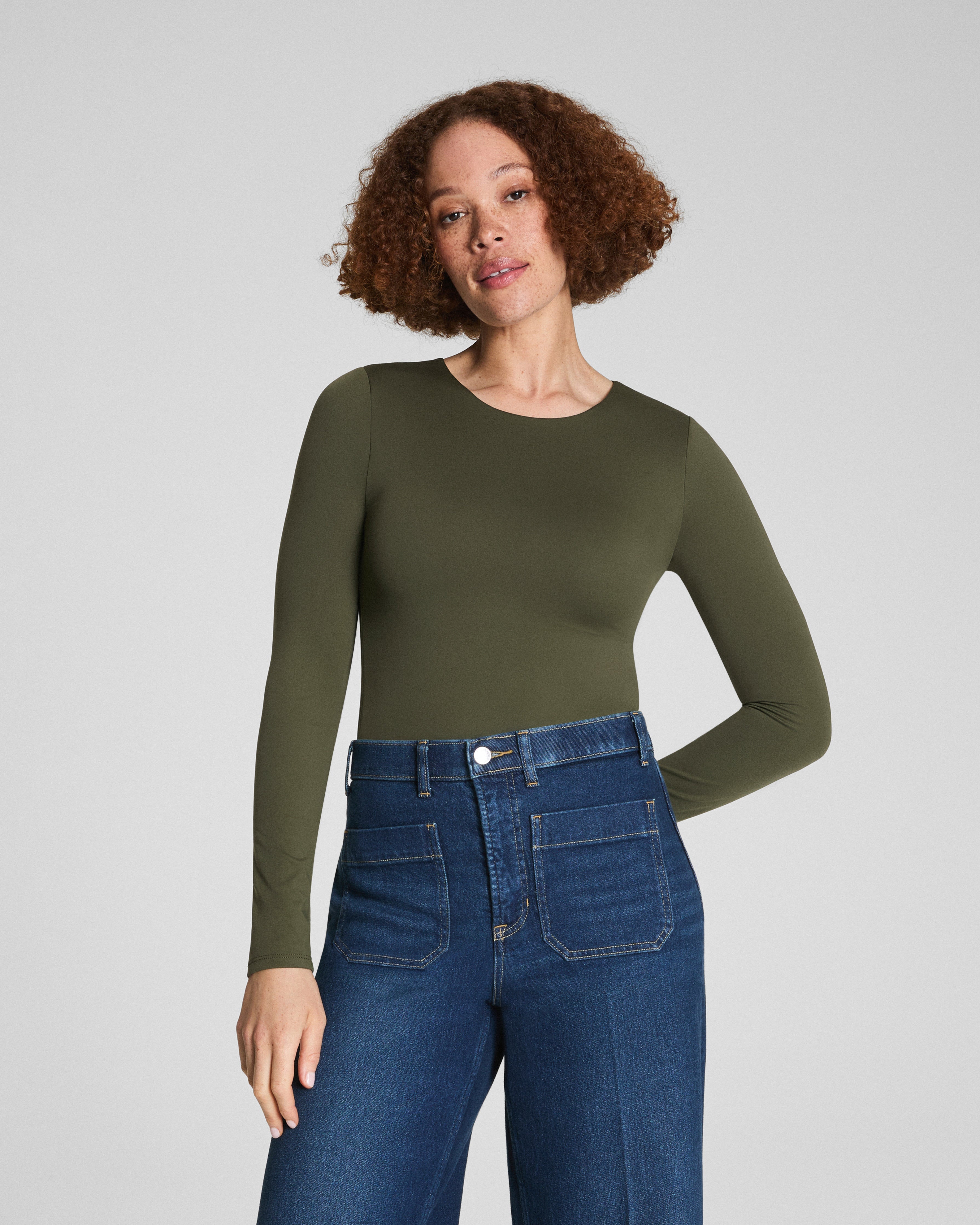 SPANXsmooth™ Jersey Crewneck Long Sleeve Top