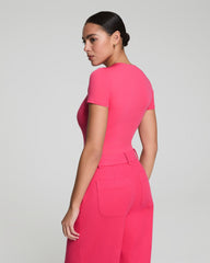 SPANXsmooth™ Jersey Crewneck Thong Bodysuit | Tulip