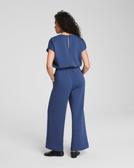 SPANX AirEssentials® Cap Sleeve Cinched Jumpsuit | Faded Indigo