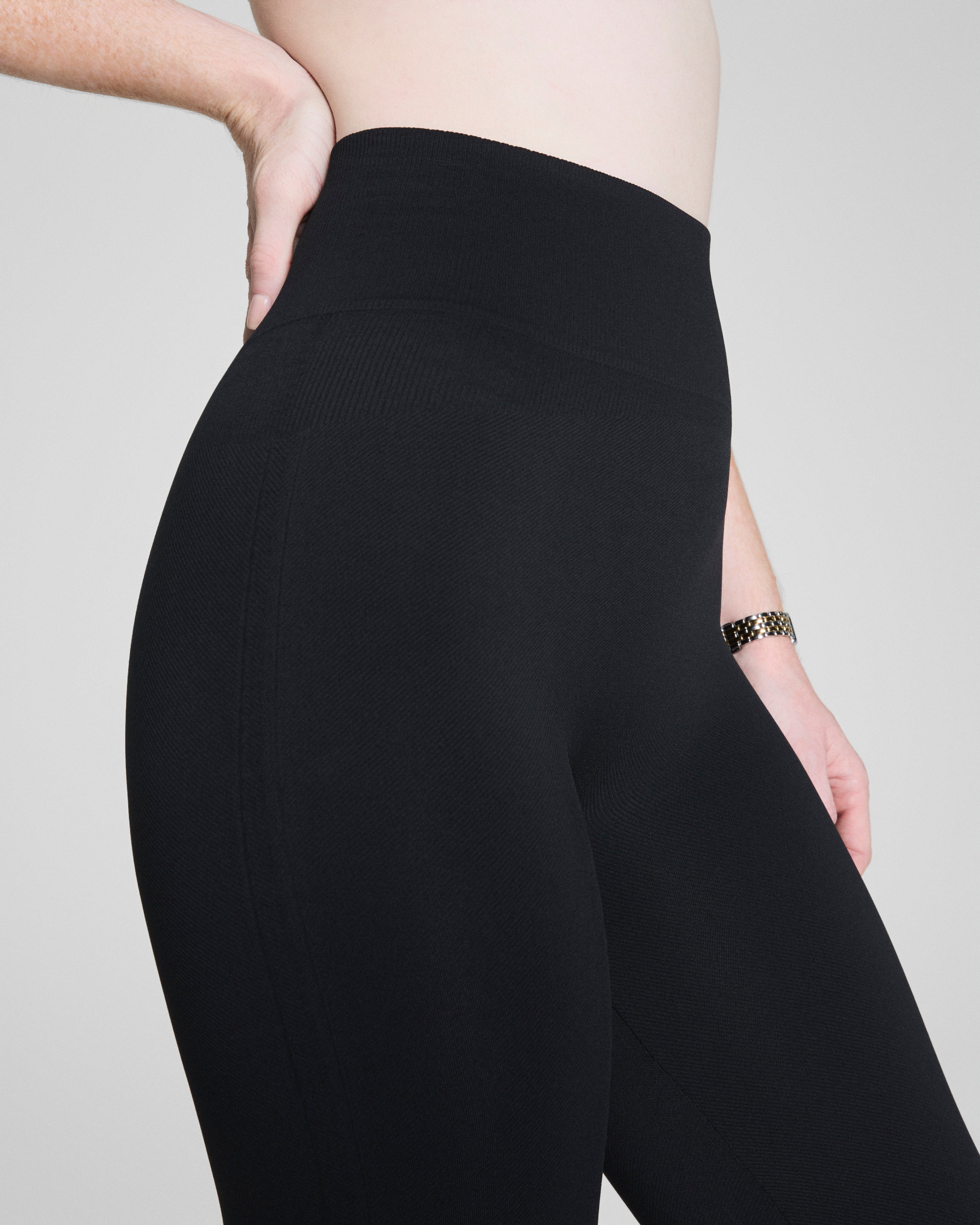 SPANXshape™ Ribbed Knit Legging | Classic Black