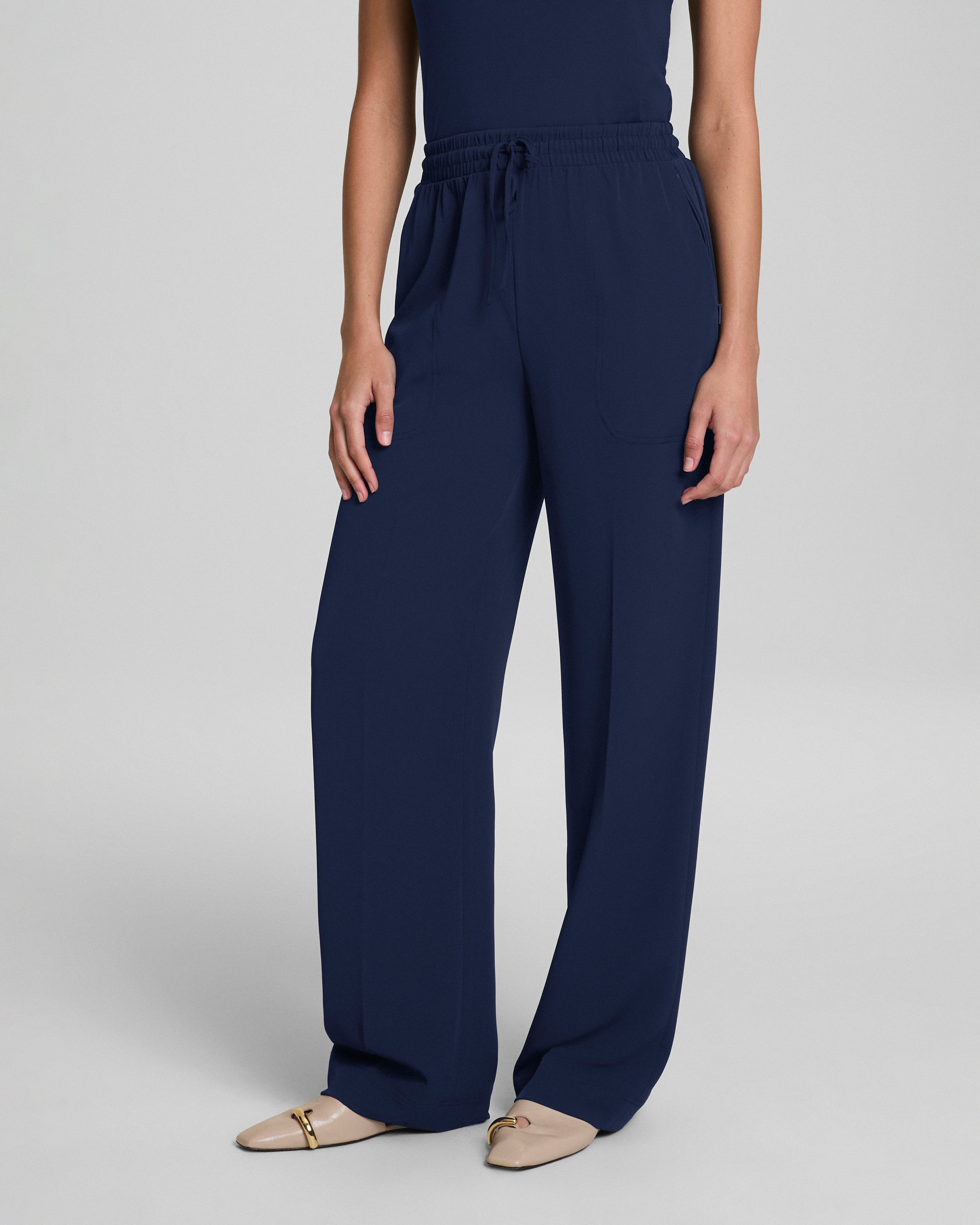 SPANX® CarryOn Wide Leg Pant | Timeless Navy