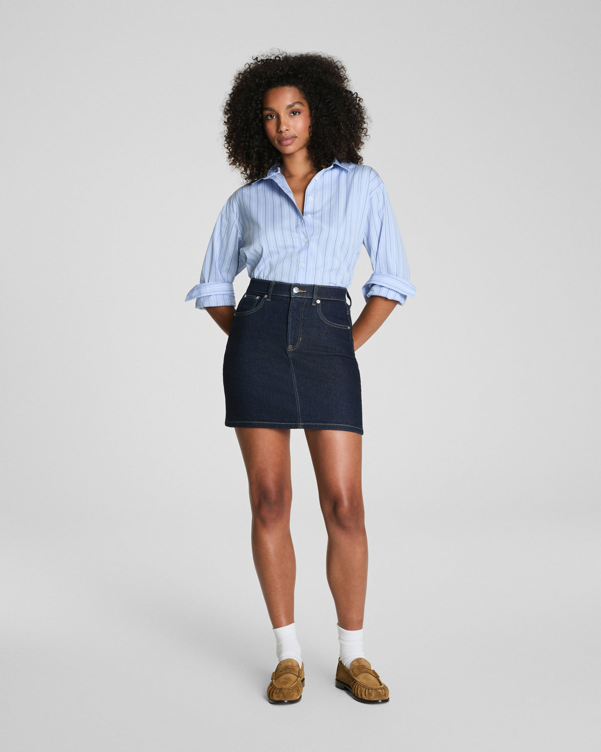 SPANXshape™ Authentic 360 Denim Mini Skirt | Marina