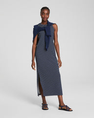 SPANX AirEssentials® Stripe Maxi Tank Dress | Timeless Navy Stripe