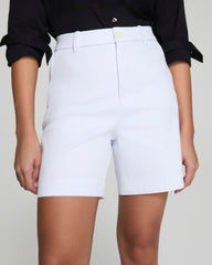 SPANXsupersmooth™ Stretch Twill Short, 7" | Classic White