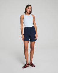 SPANXsupersmooth™ Stretch Twill Short, 7" | Timeless Navy