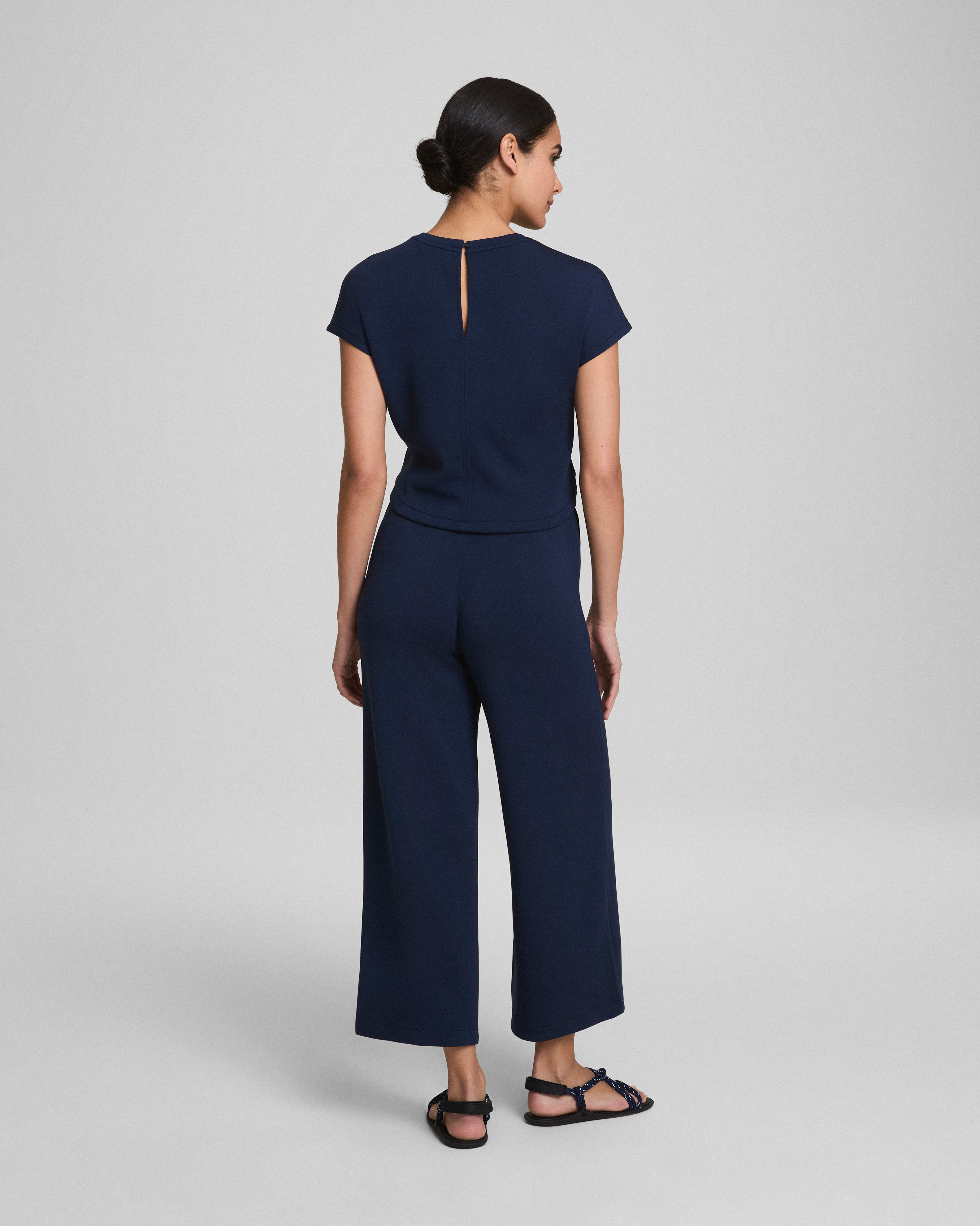 SPANX AirEssentials® Tie-Waist Jumpsuit | Timeless Navy