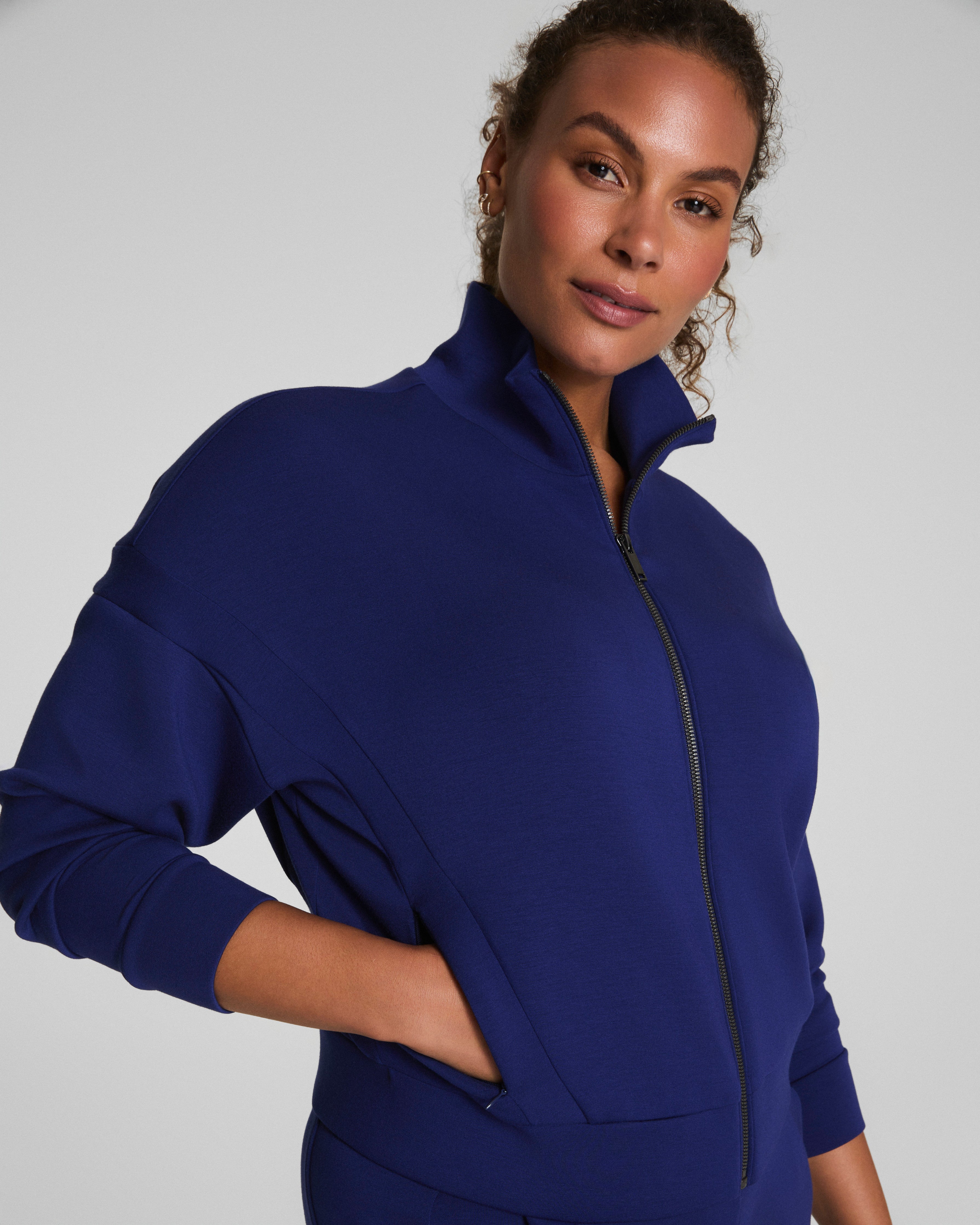 SPANX AirEssentials® Track Jacket | Midnight Iris