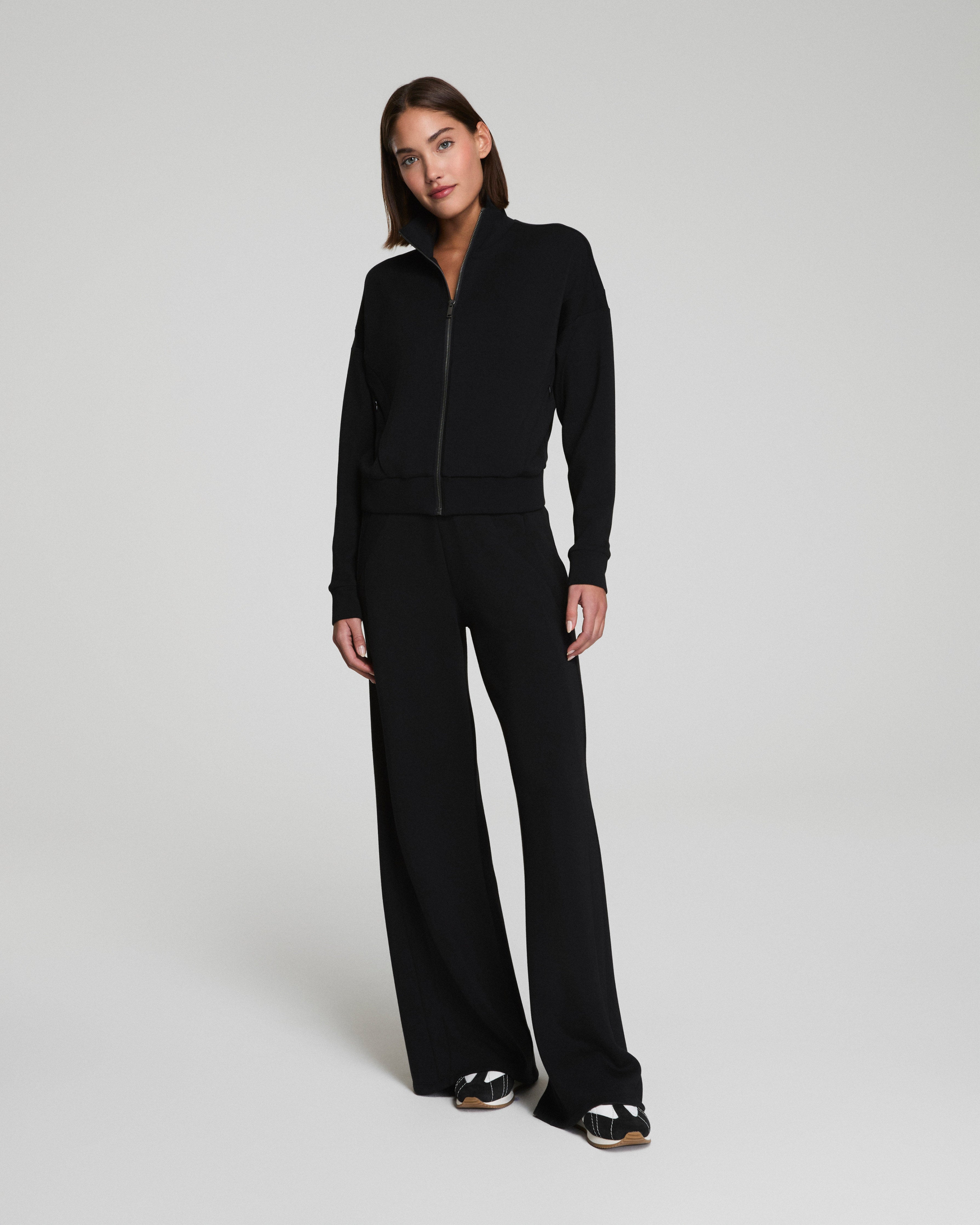 SPANX AirEssentials® Track Jacket | Very Black