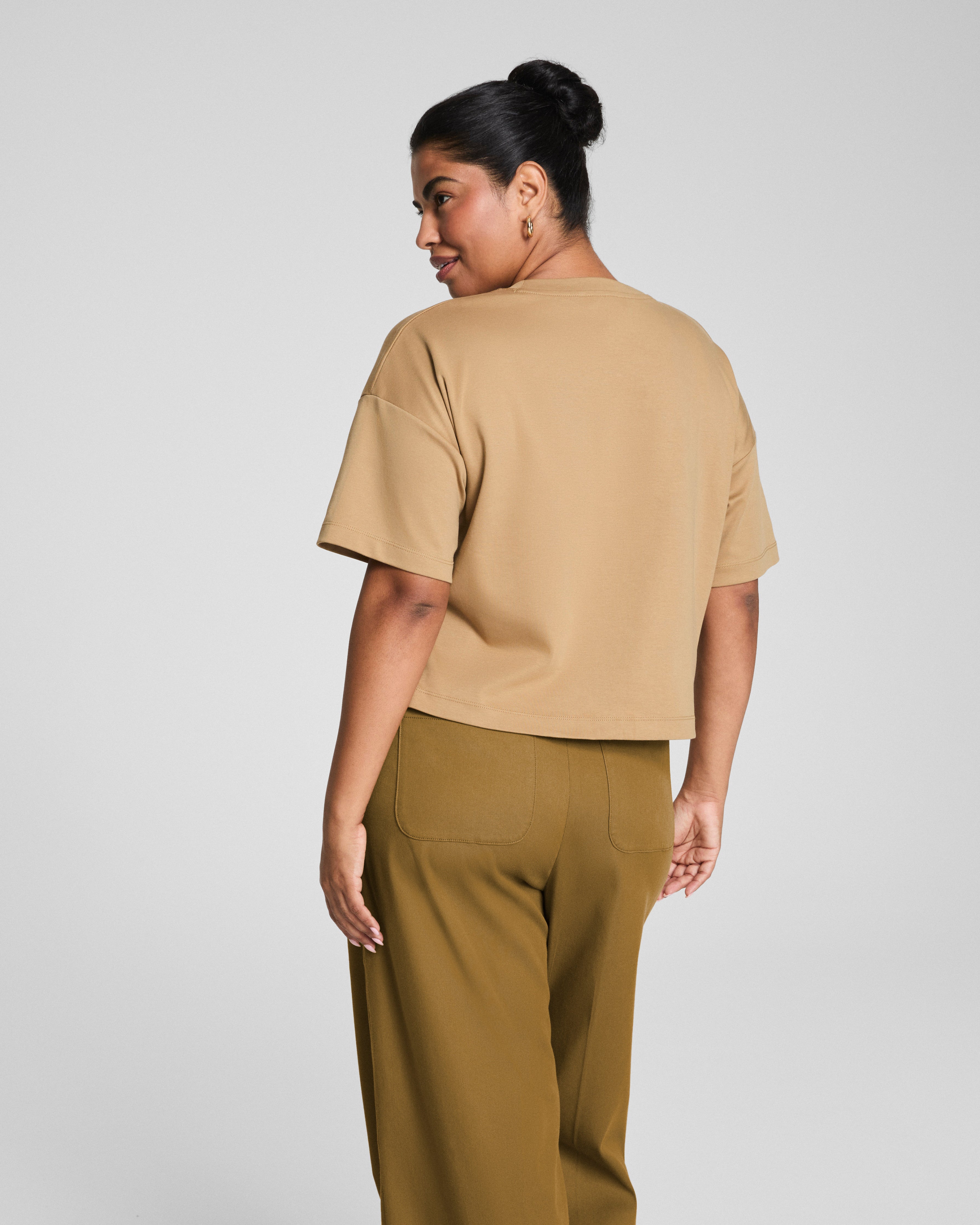 SPANX® Cotton Cropped Tee | Barley