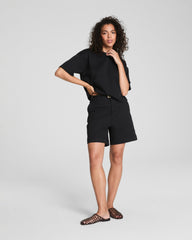 SPANX® Cotton Cropped Tee | Classic Black