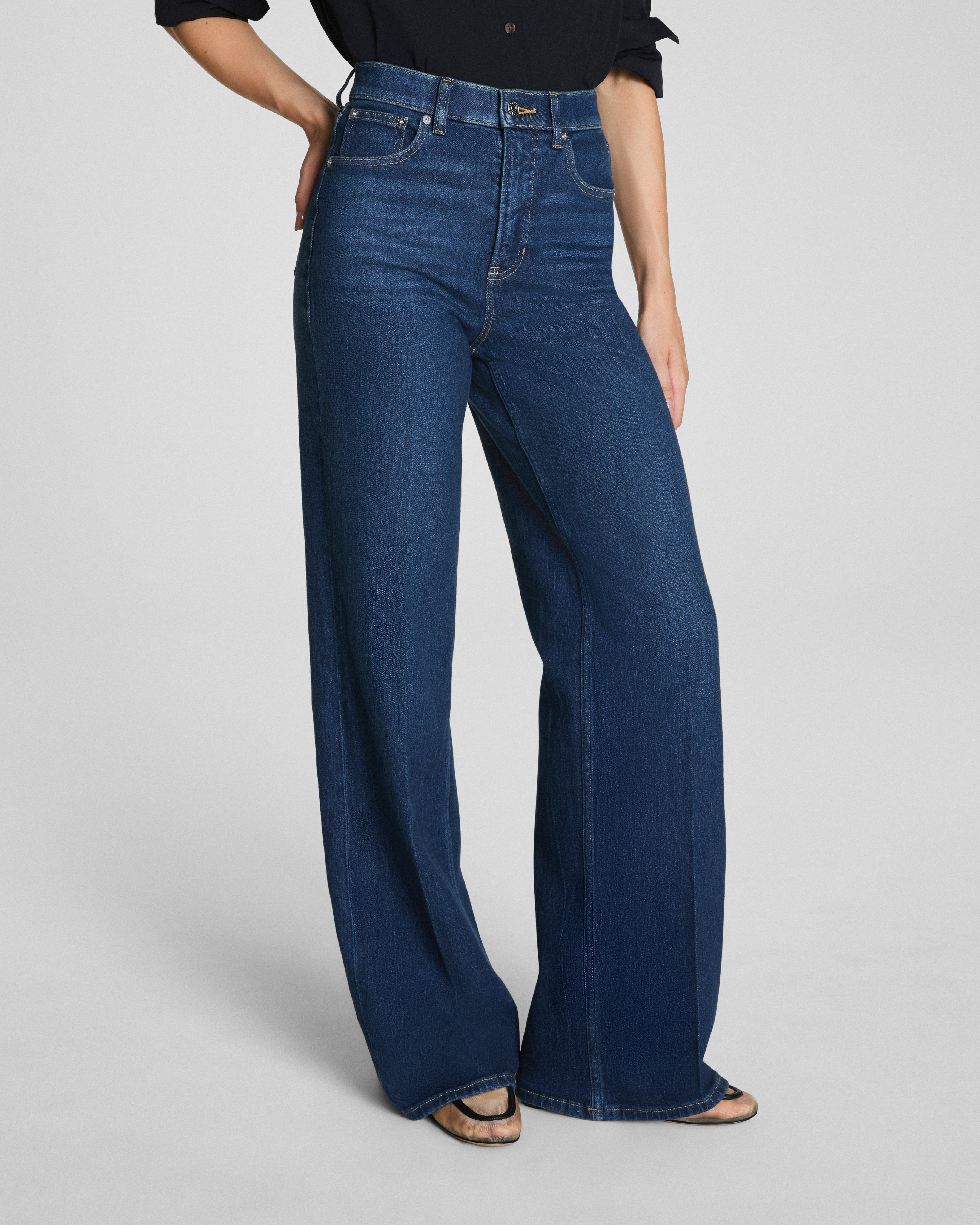 SPANXshape™ Authentic 360 Wide Leg Jeans | Adriatic Blue