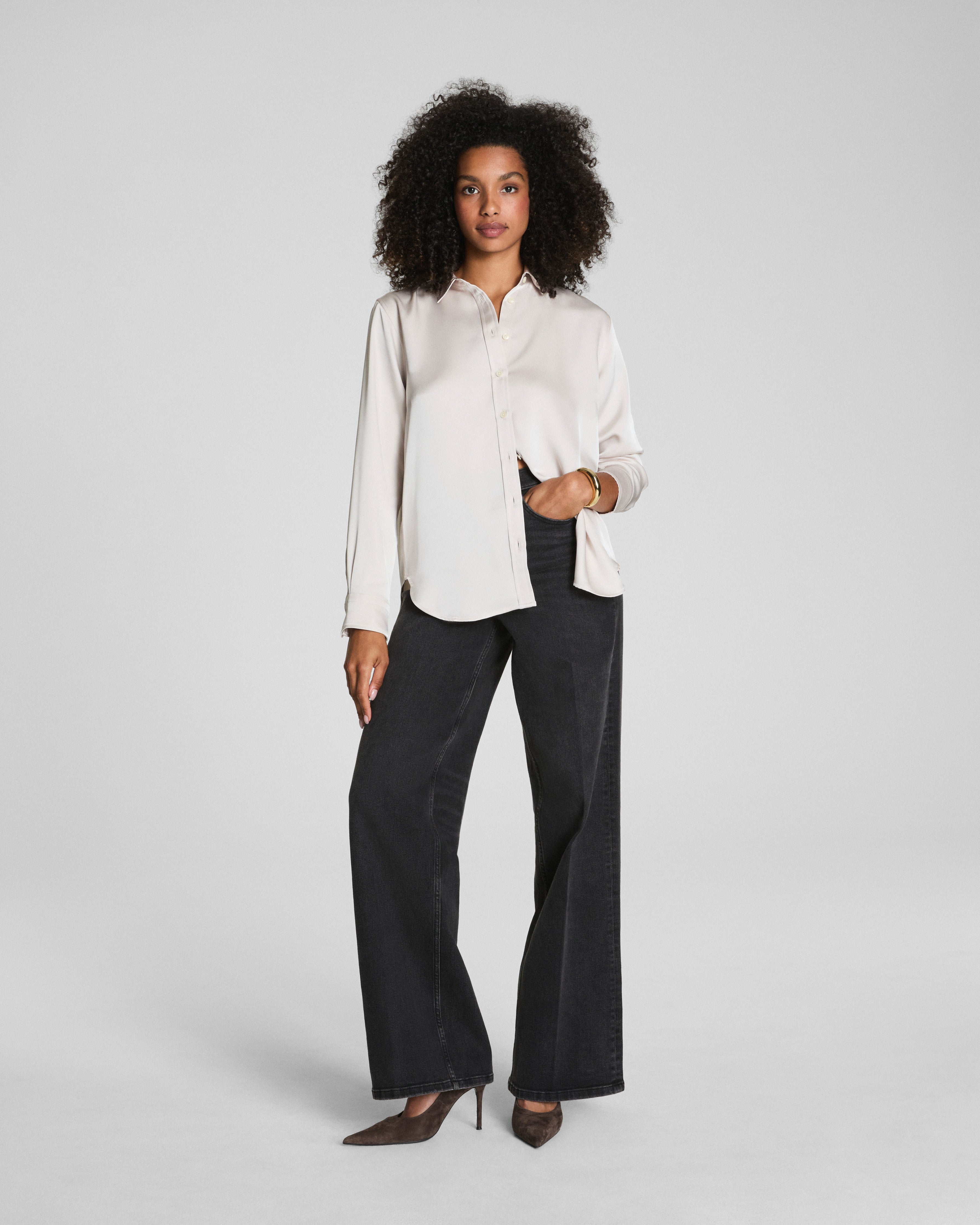 SPANX® Silky Smooth Button Down | Birch