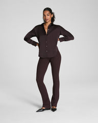 SPANX® Silky Smooth Button Down | Truffle Brown