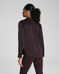 SPANX® Silky Smooth Button Down | Truffle Brown