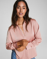 SPANX® Silky Smooth Button Down | Vintage Rose