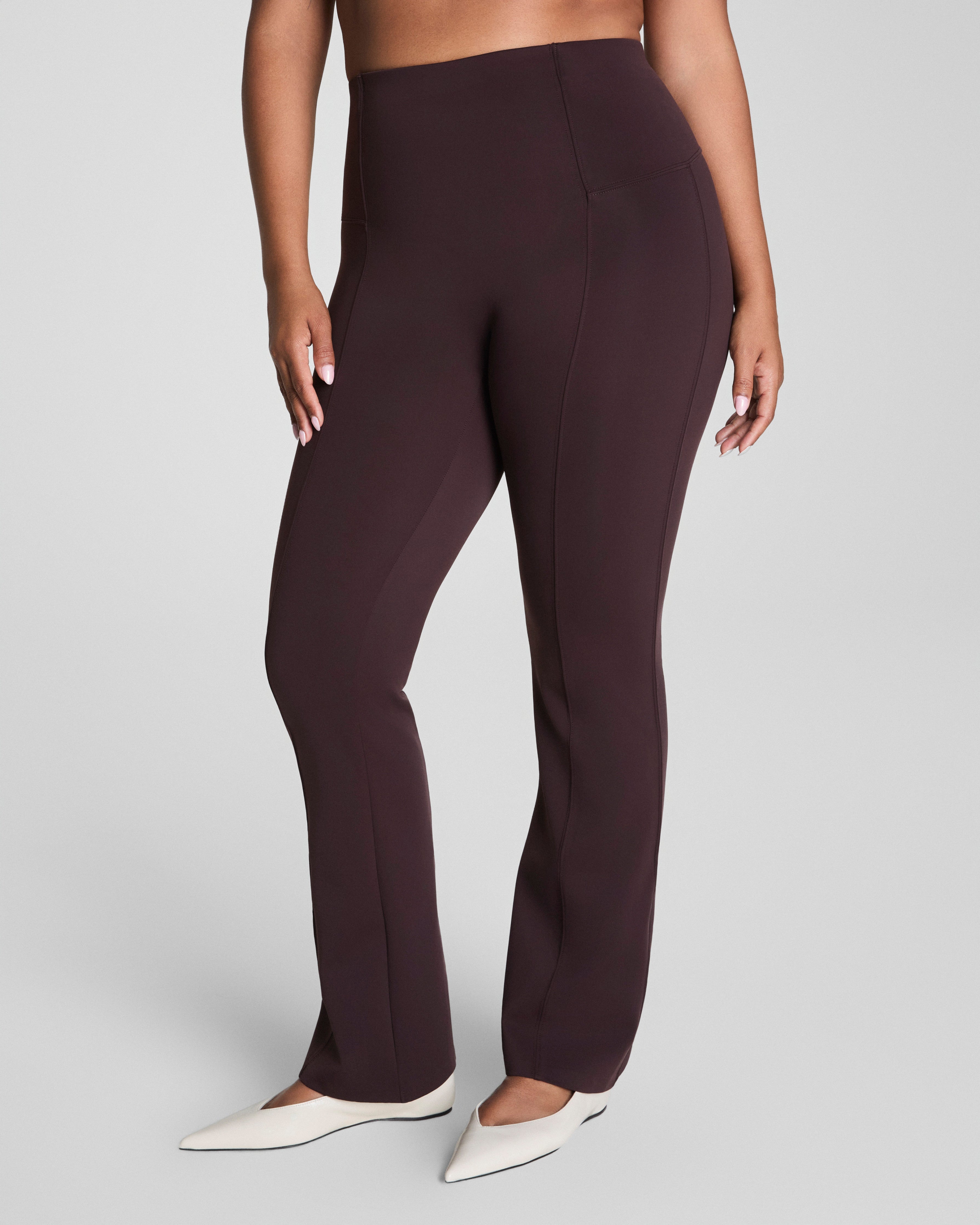 SPANXshape™ Scuba Micro Flare Legging | Truffle Brown