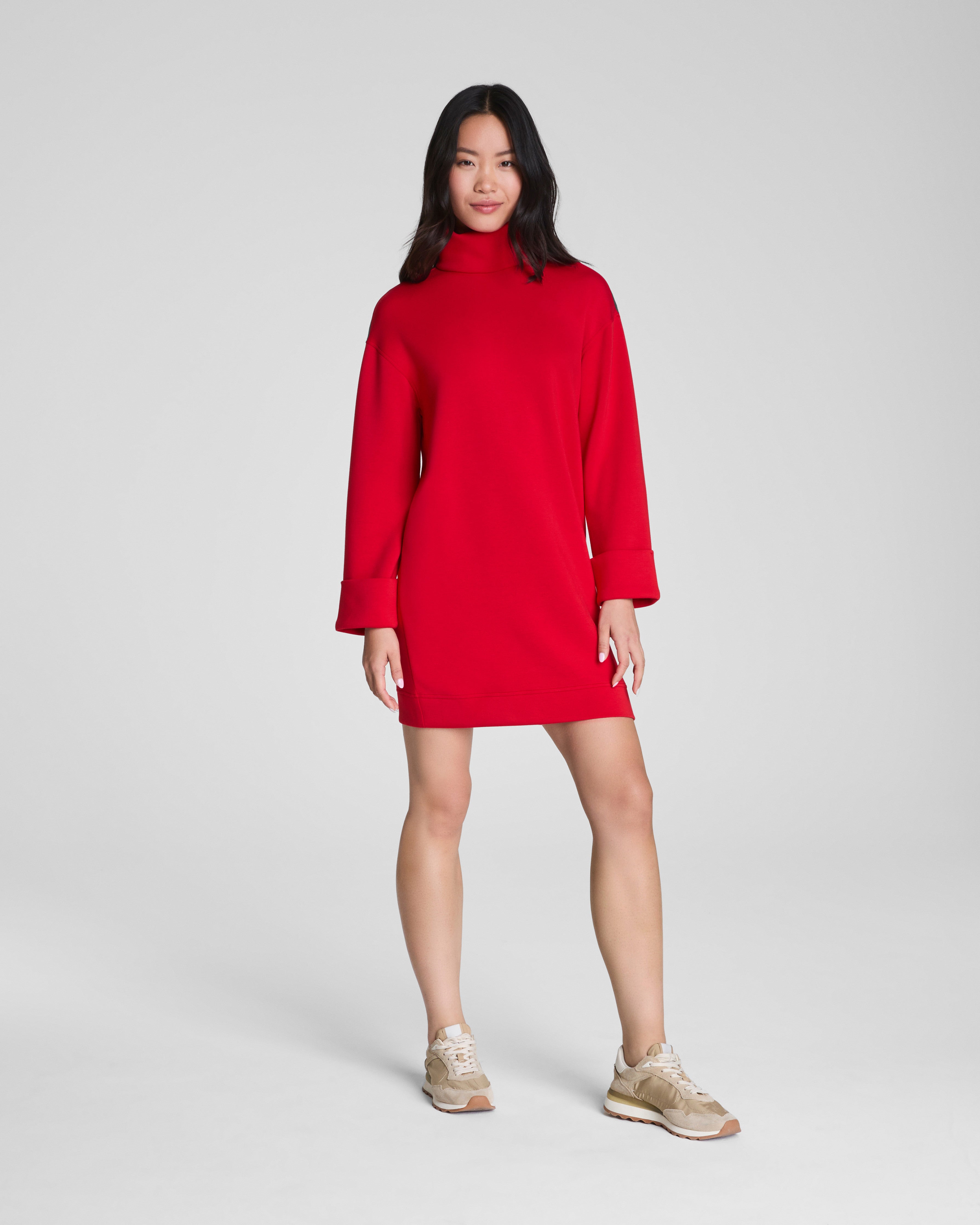 SPANX AirEssentials® Turtleneck Dress | Spanx Red