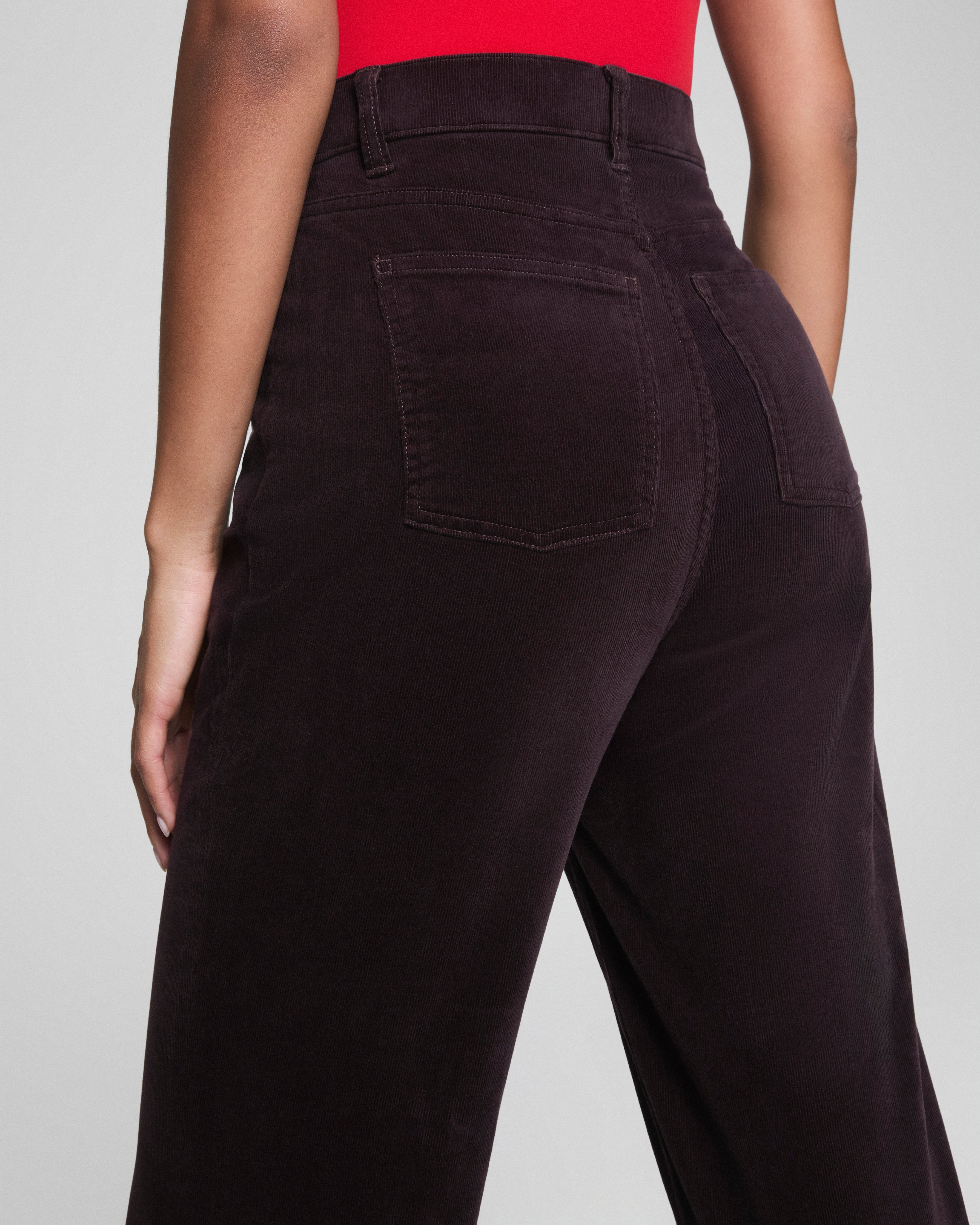 SPANXshape™ Authentic 360 Corduroy 90s Straight Leg Jeans | Truffle Brown
