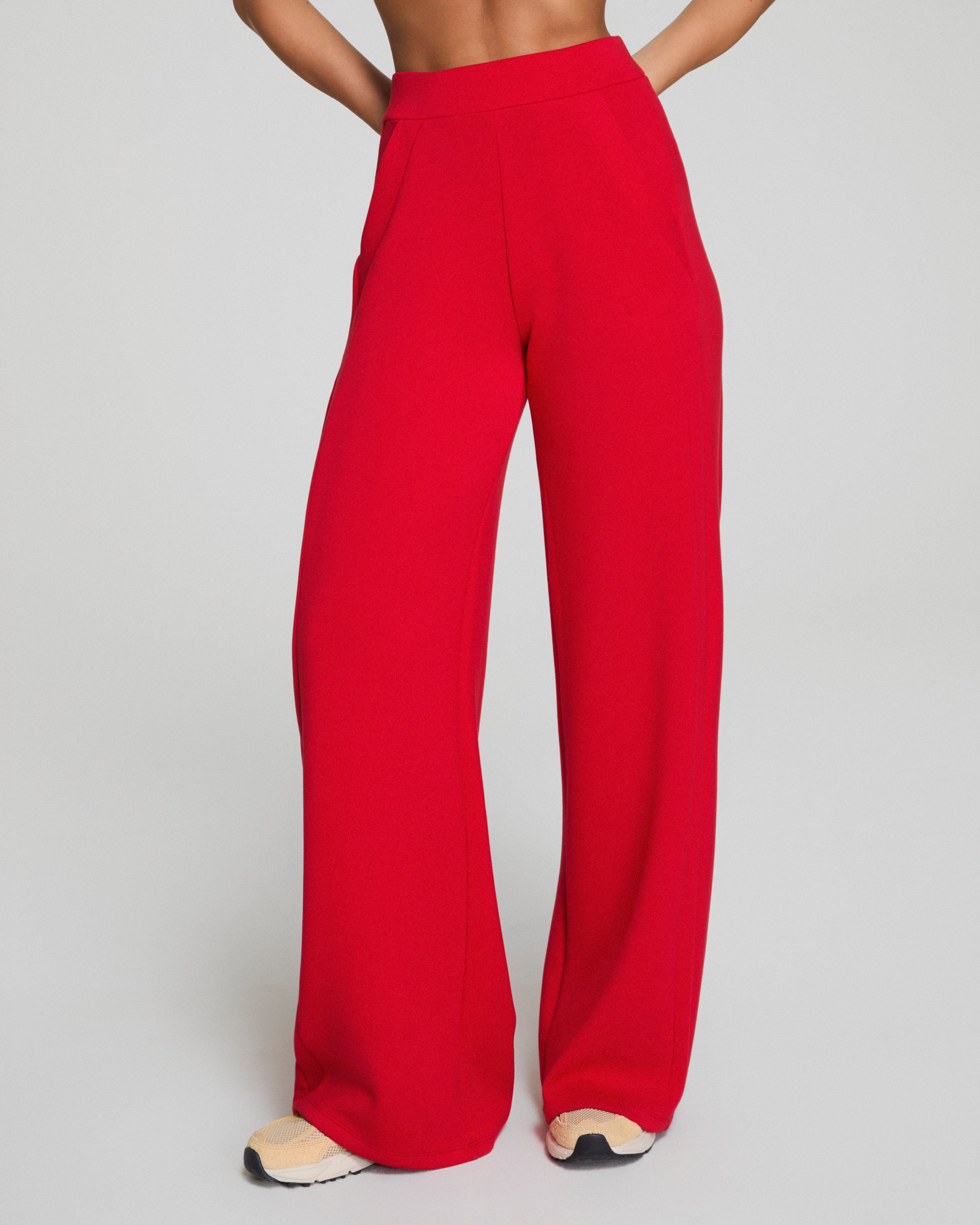 SPANX AirEssentials® Wide Leg Track Pant | Spanx Red