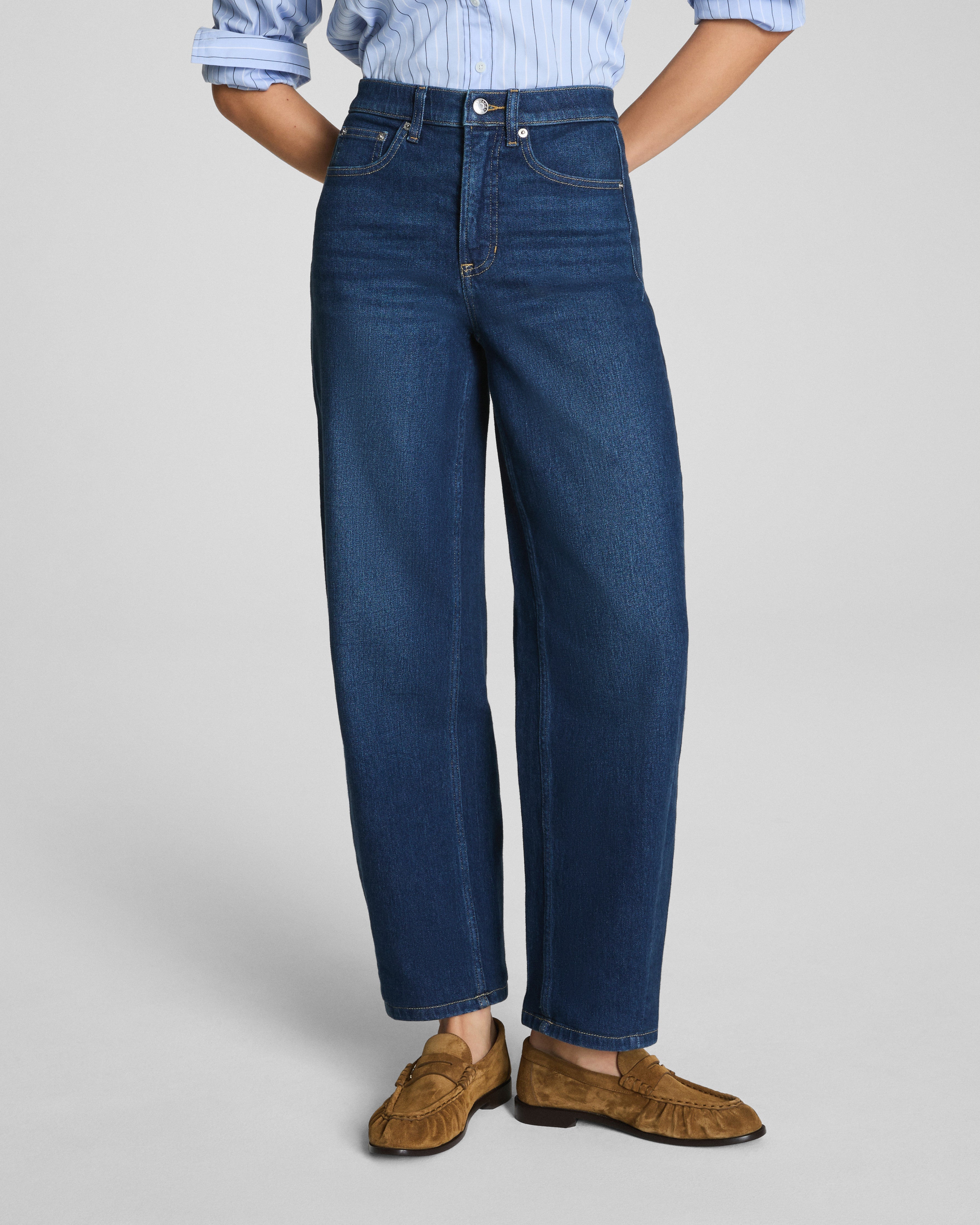 SPANXshape™ Authentic 360 Barrel Leg Jeans | Adriatic Blue