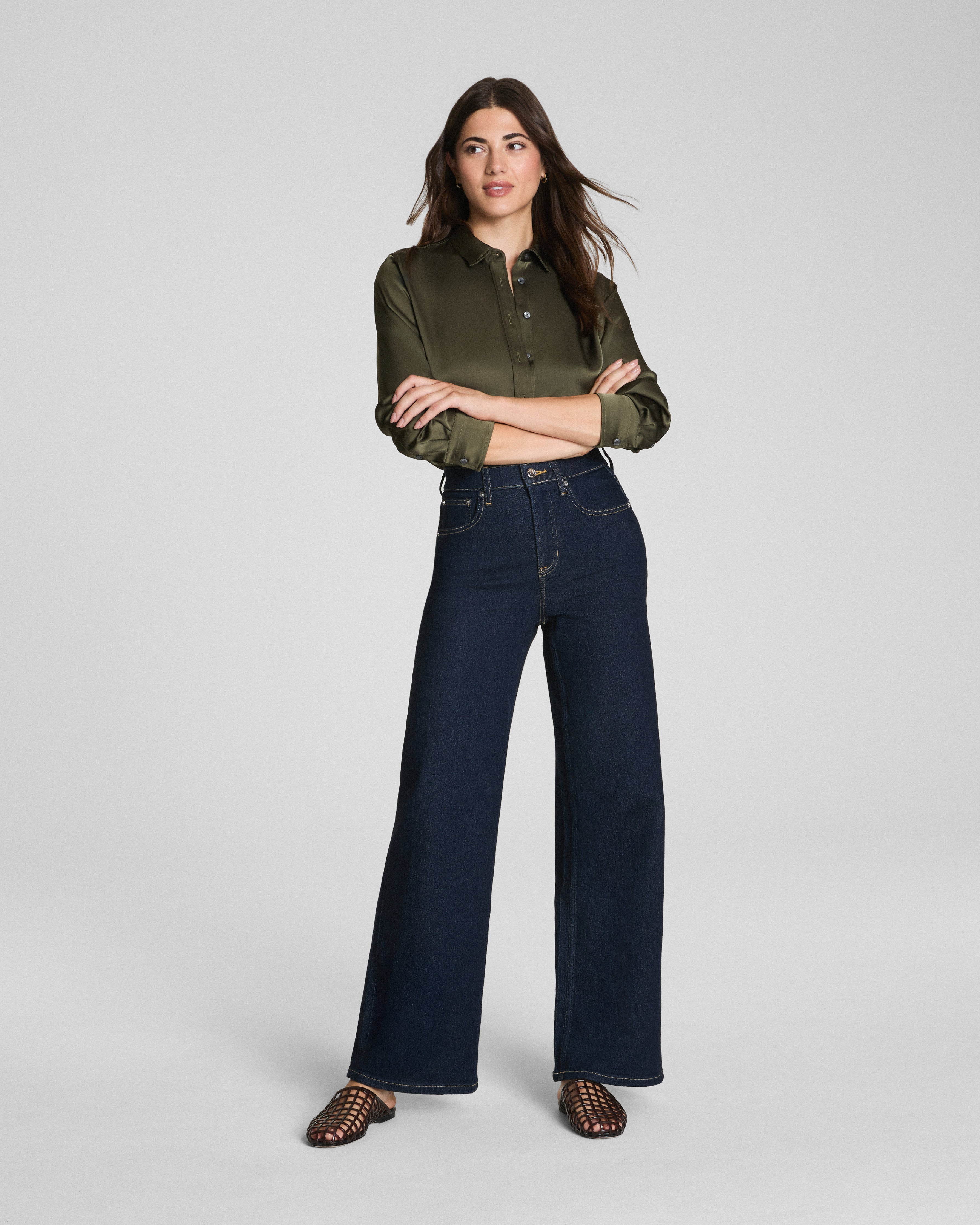 SPANXshape™ Authentic 360 Wide Leg Jeans | Marina
