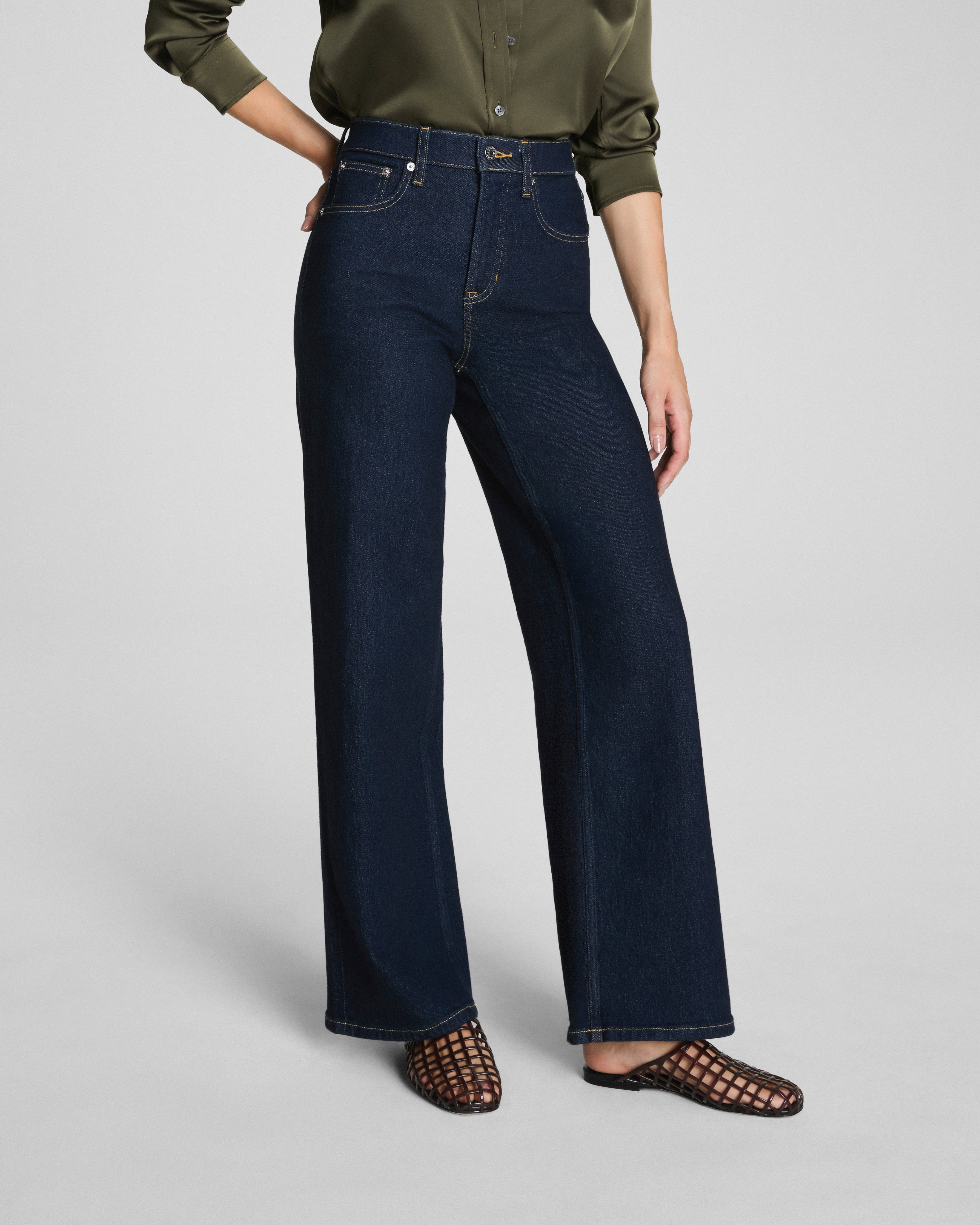 SPANXshape™ Authentic 360 Wide Leg Jeans | Marina
