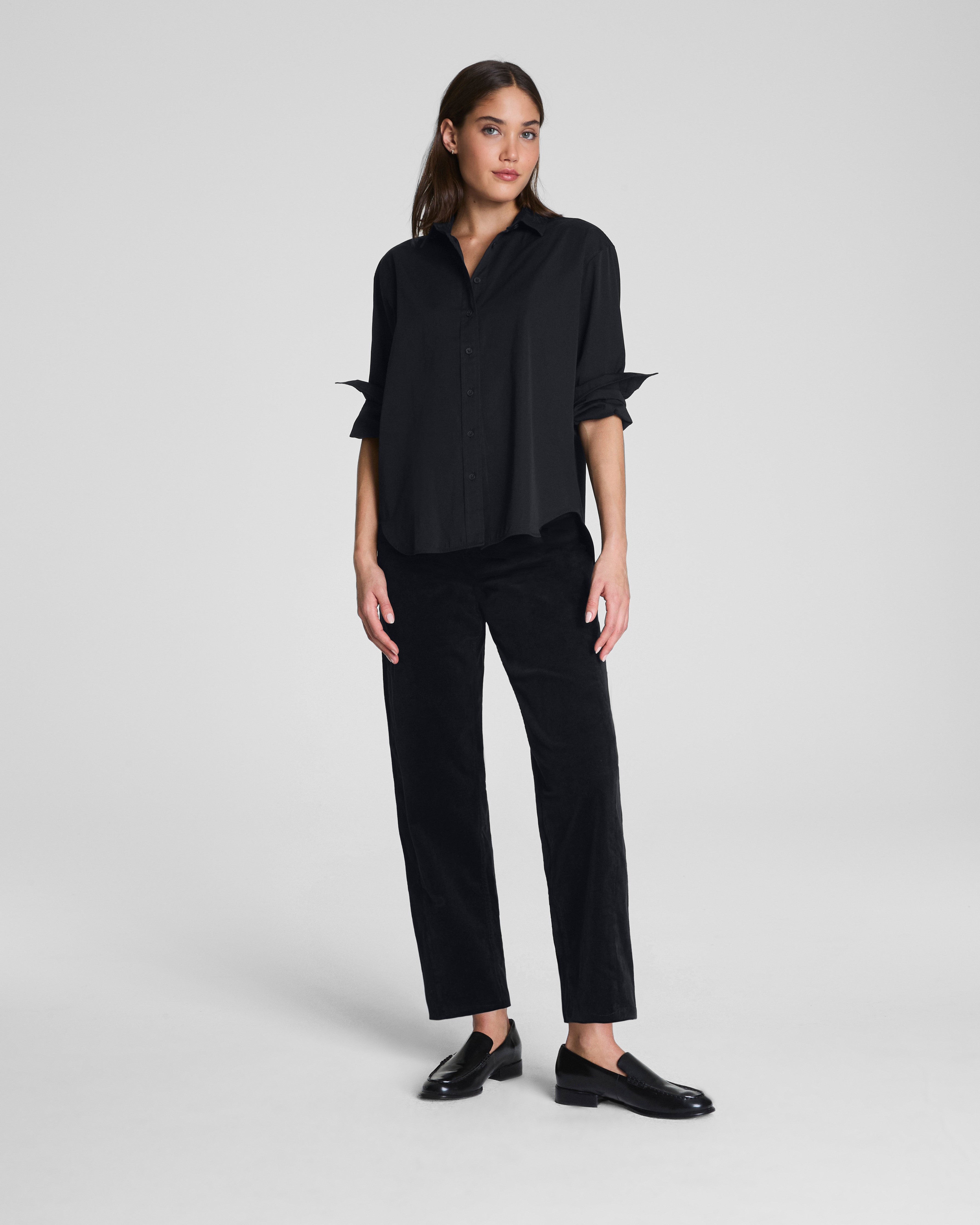 SPANXshape™ Authentic 360 Corduroy Barrel Leg Jeans