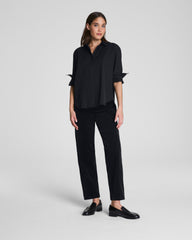 SPANXshape™ Authentic 360 Corduroy Barrel Leg Jeans | Classic Black