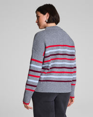 La Ligne Marin Sweater | Gray / SPANX® Red / Light Blue / Cassis