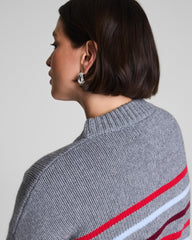 La Ligne Marin Sweater | Gray / SPANX® Red / Light Blue / Cassis
