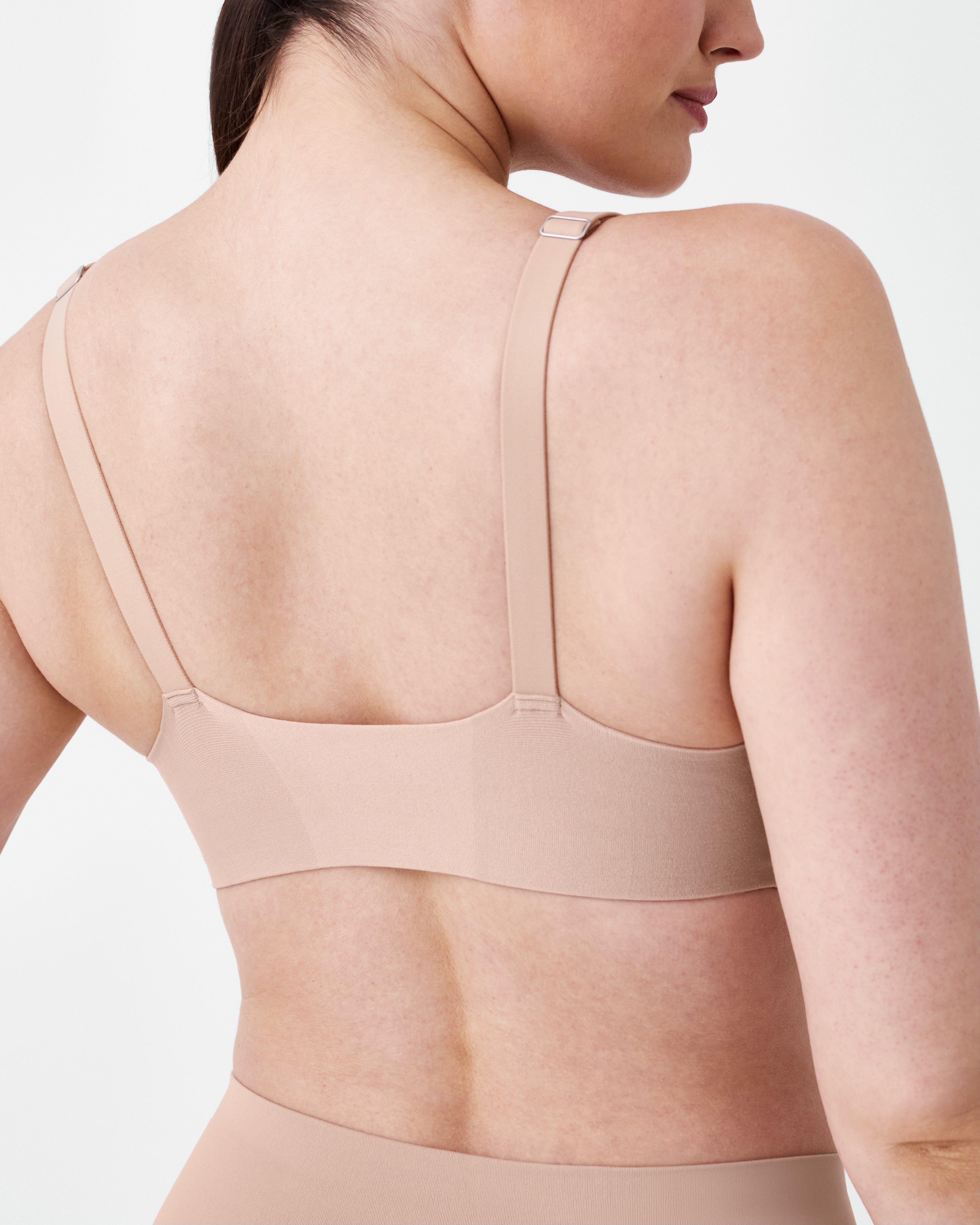 SPANXsmooth™ Bra-llelujah!® Adjustable Plunge Wireless Lift Bra | Toasted Oatmeal