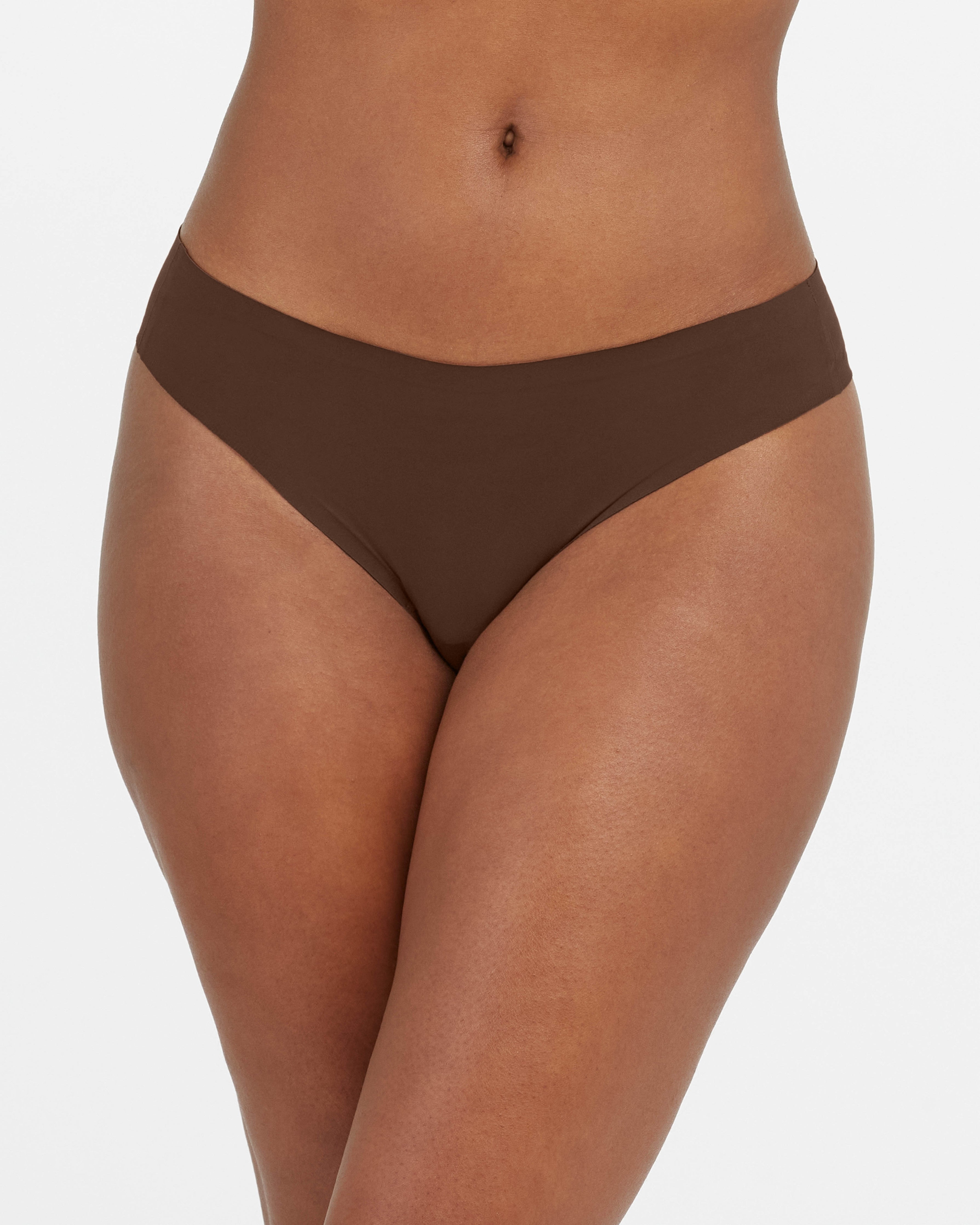 SPANXsmooth™ Fit-To-You Thong 3-Pack Box | Chestnut Brown