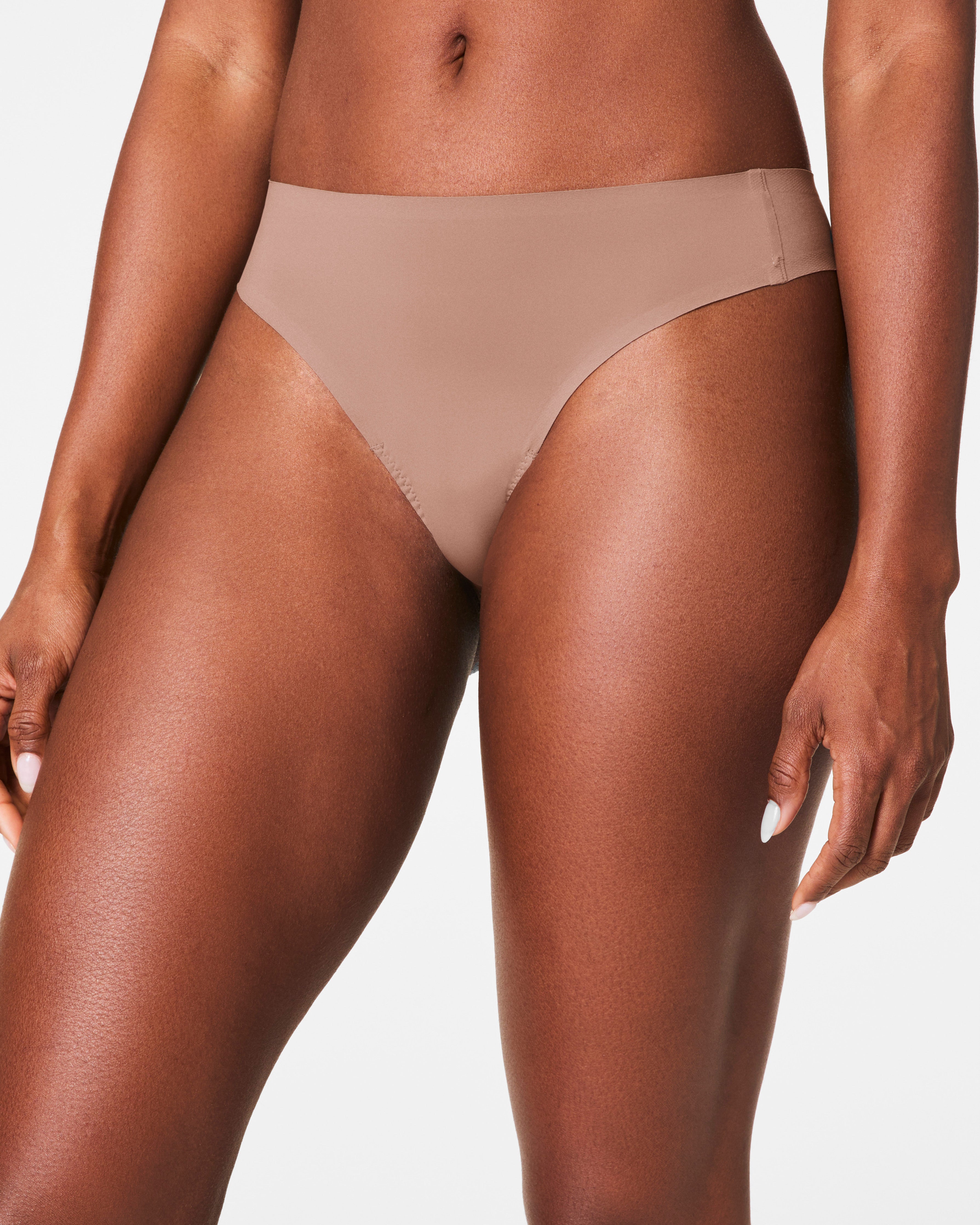 SPANXsmooth™ Fit-To-You Thong 3-Pack Box | Cafe Au Lait/Iconic Leopard/Very Black