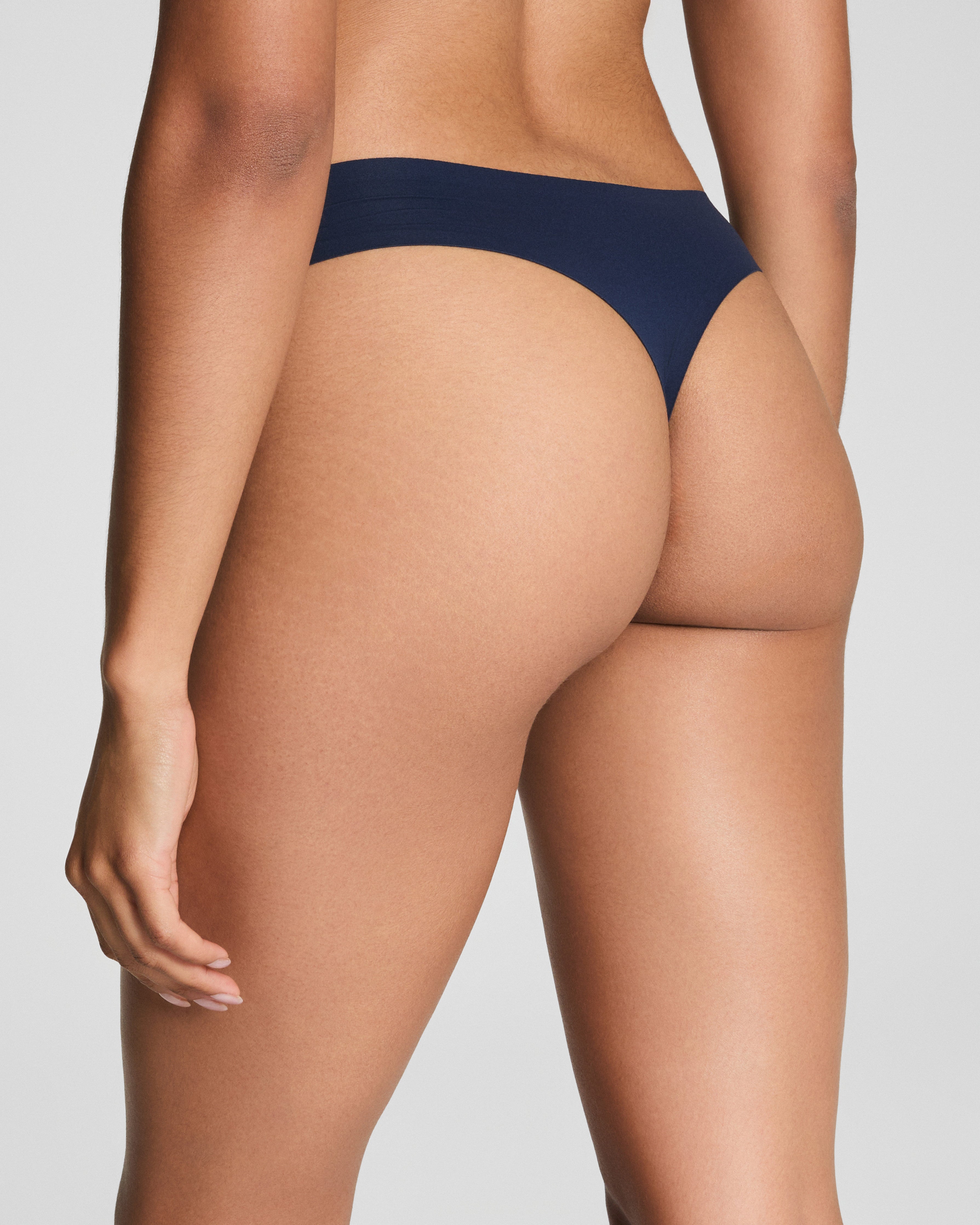 SPANXsmooth™ Fit-To-You Thong 3-Pack Box | Emerald Bay/Timeless Navy/Cafe Au Lait