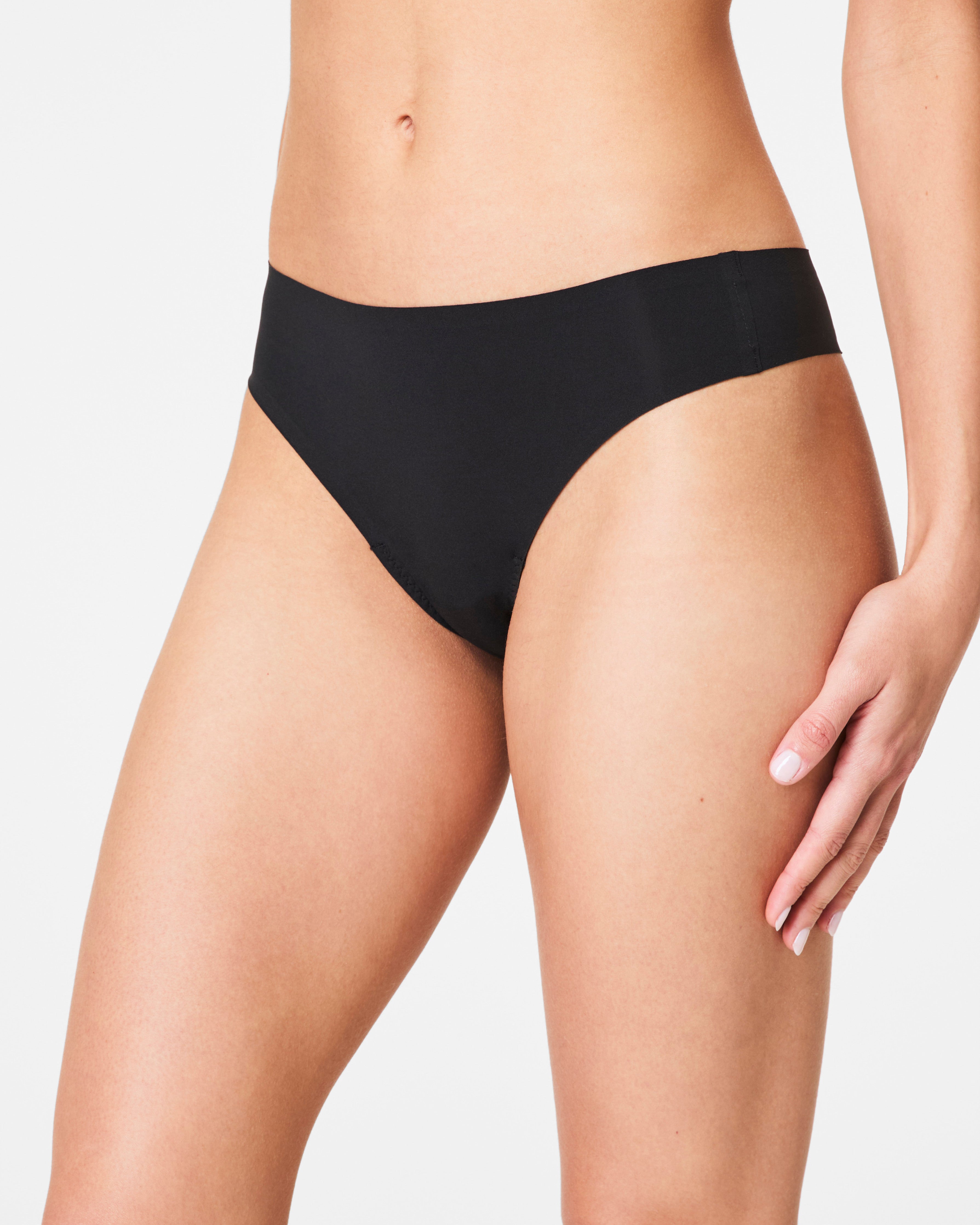 SPANXsmooth™ Fit-To-You Thong 3-Pack Box | Cafe Au Lait/Iconic Leopard/Very Black