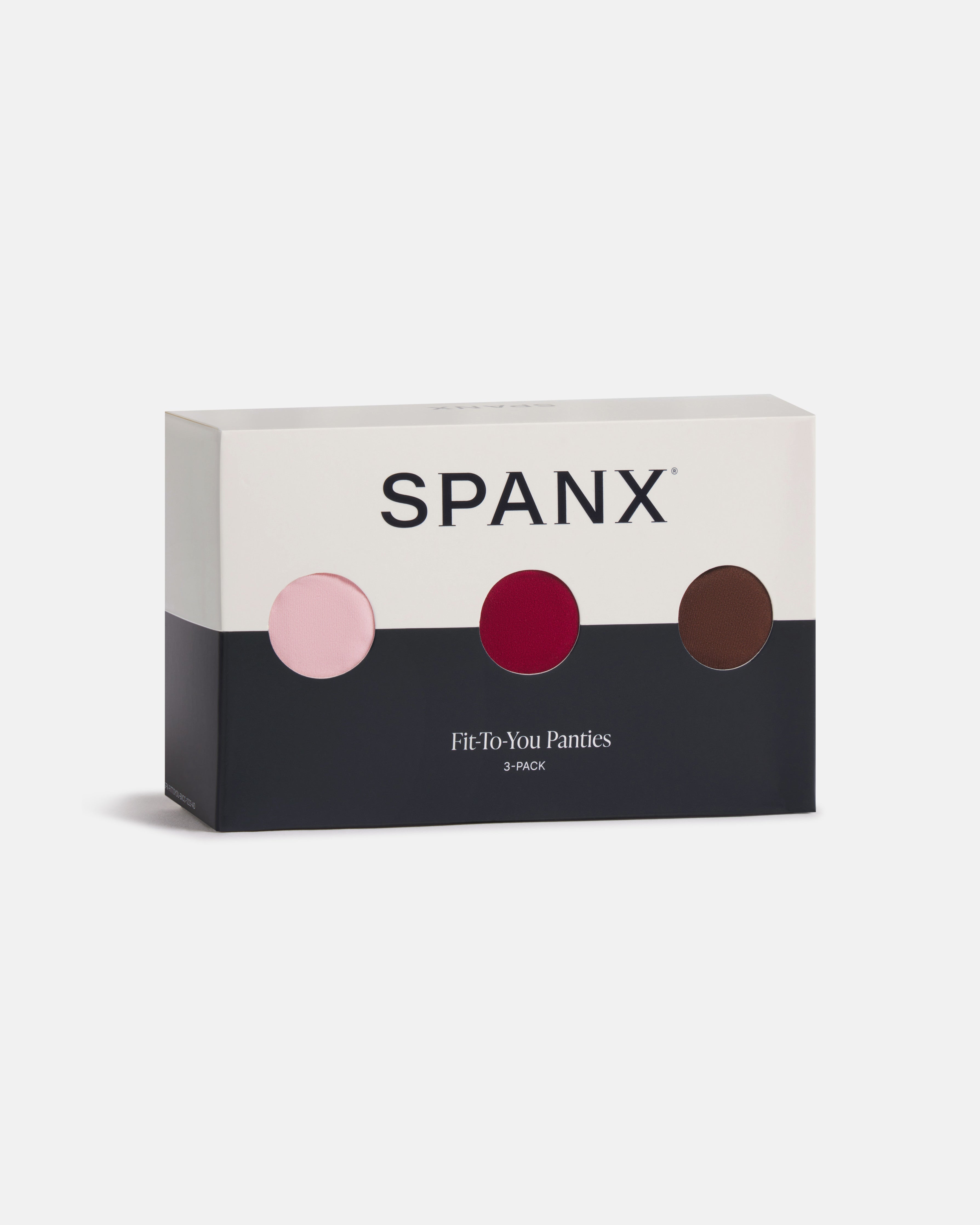 SPANXsmooth™ Fit-To-You Brief 3-Pack Box | Fleur/Red Merlot/Espresso
