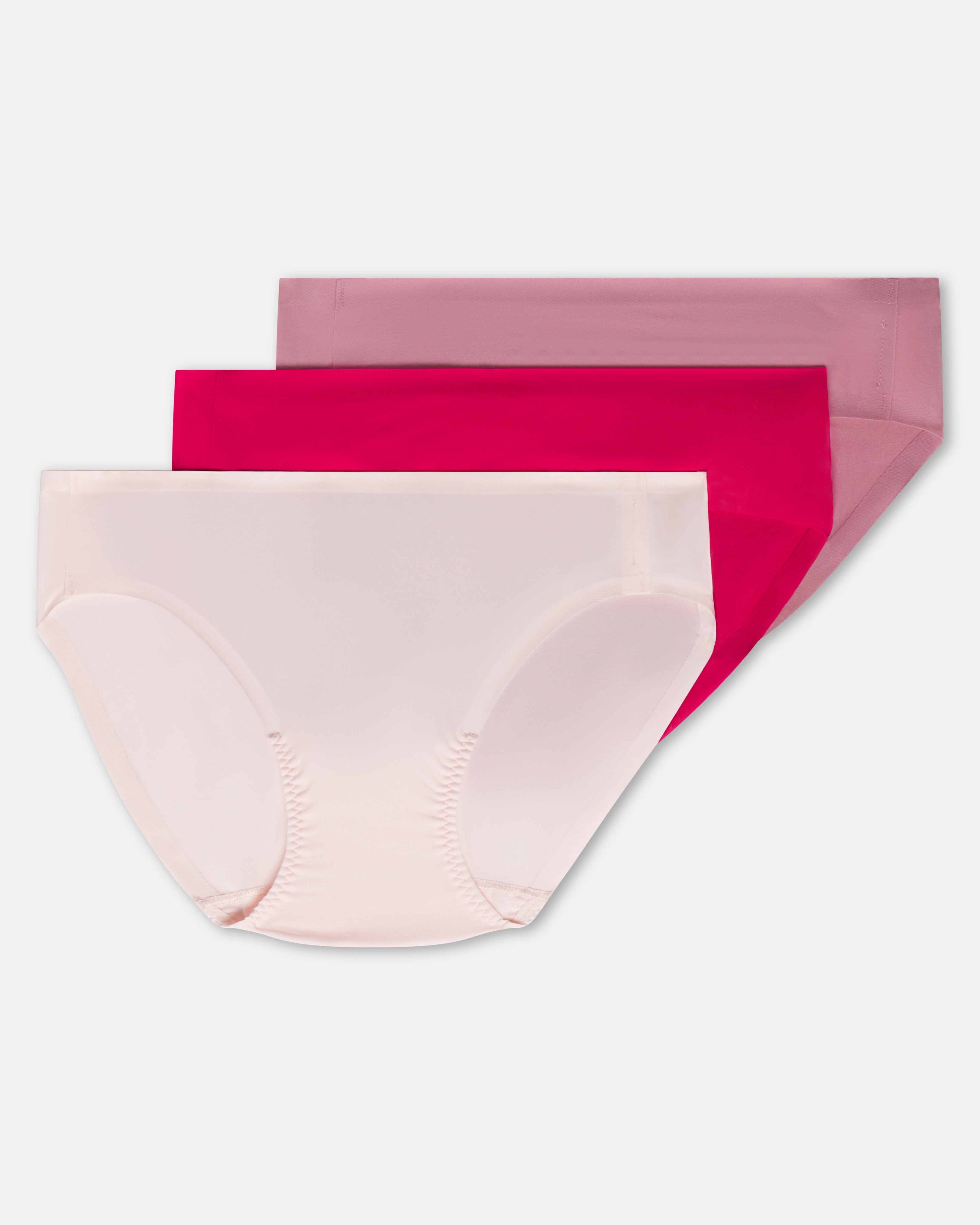SPANXsmooth™ Fit-To-You Bikini 3-Pack Box | Pink Blossom/Fuchsia/Rosa