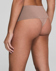 SPANXsupersmooth™ Undie-tectable® Supima® Cotton Thong | Cafe Au Lait