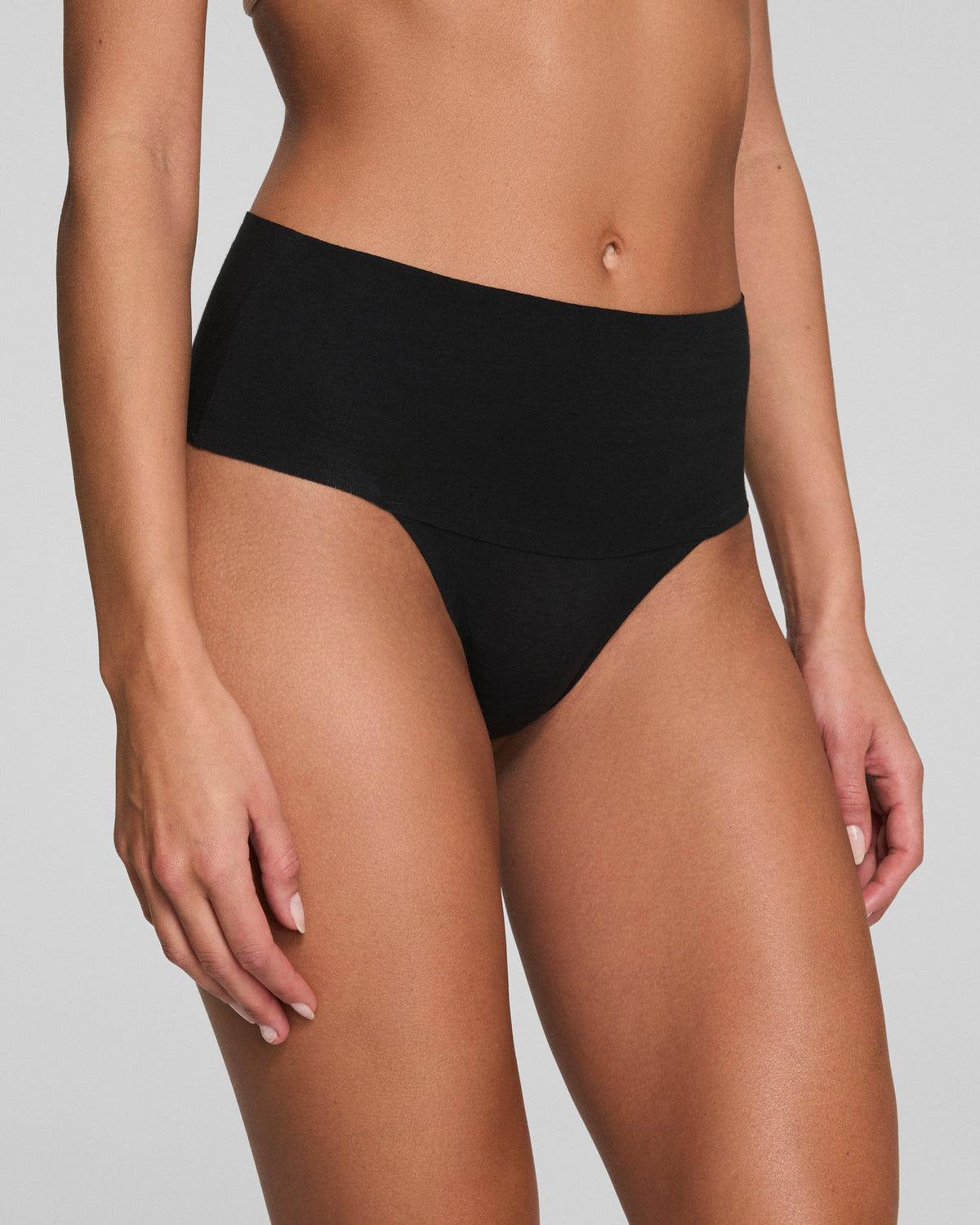 SPANXsupersmooth™ Undie-tectable® Supima® Cotton Thong | Very Black