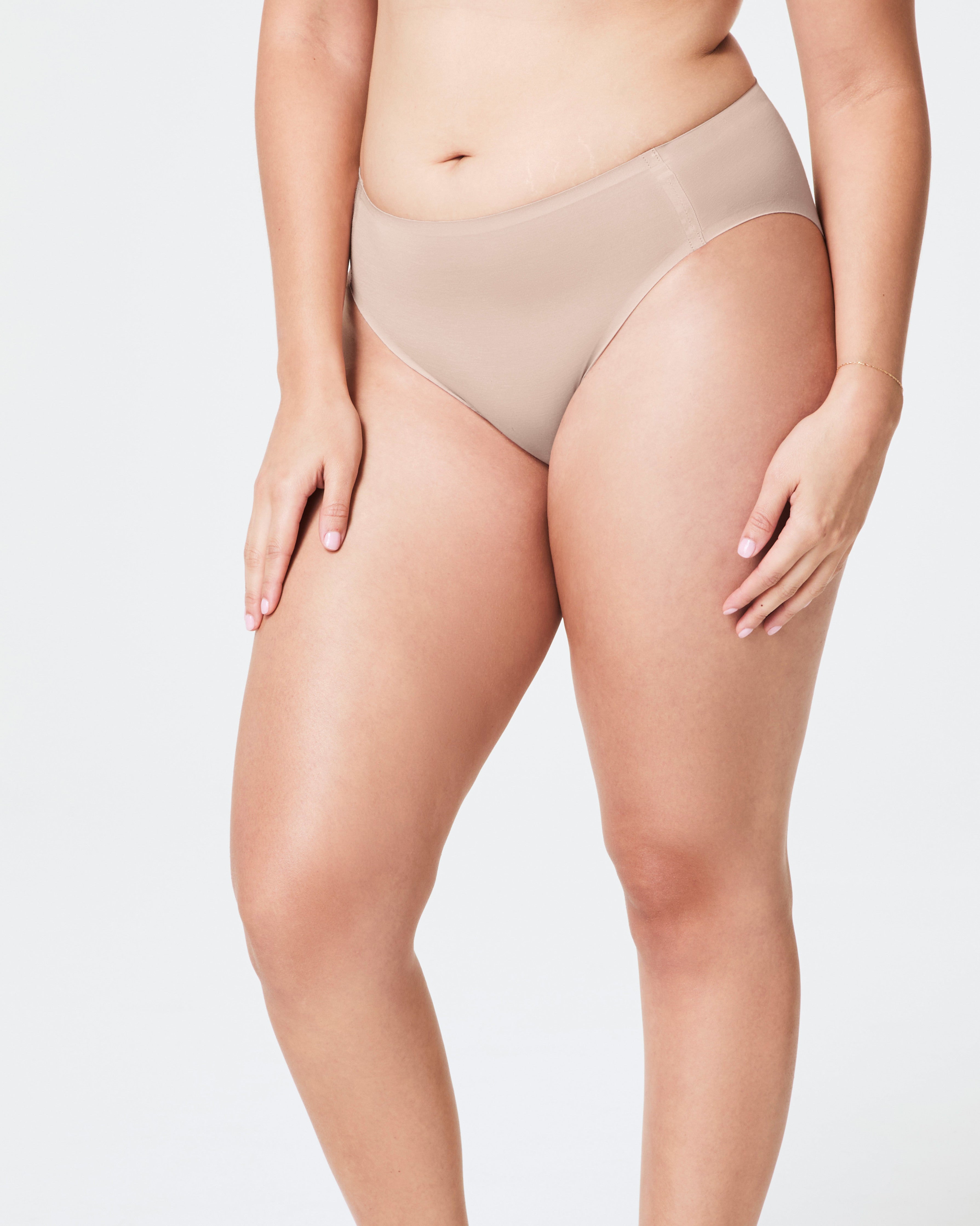 SPANXsmooth™ Fit-To-You Modal Hi-Leg Brief 3-Pack Box | Champagne Beige
