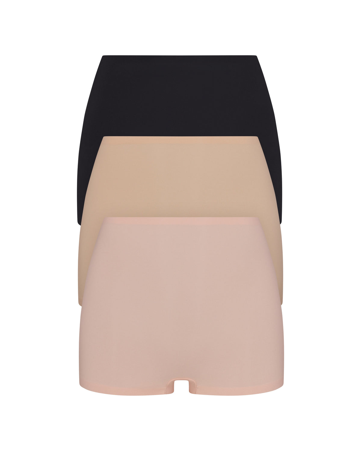 SPANXsmooth™ Fit-To-You Boyshort 3-Pack Box | Very Black/Toasted Oatmeal/Vintage Rose