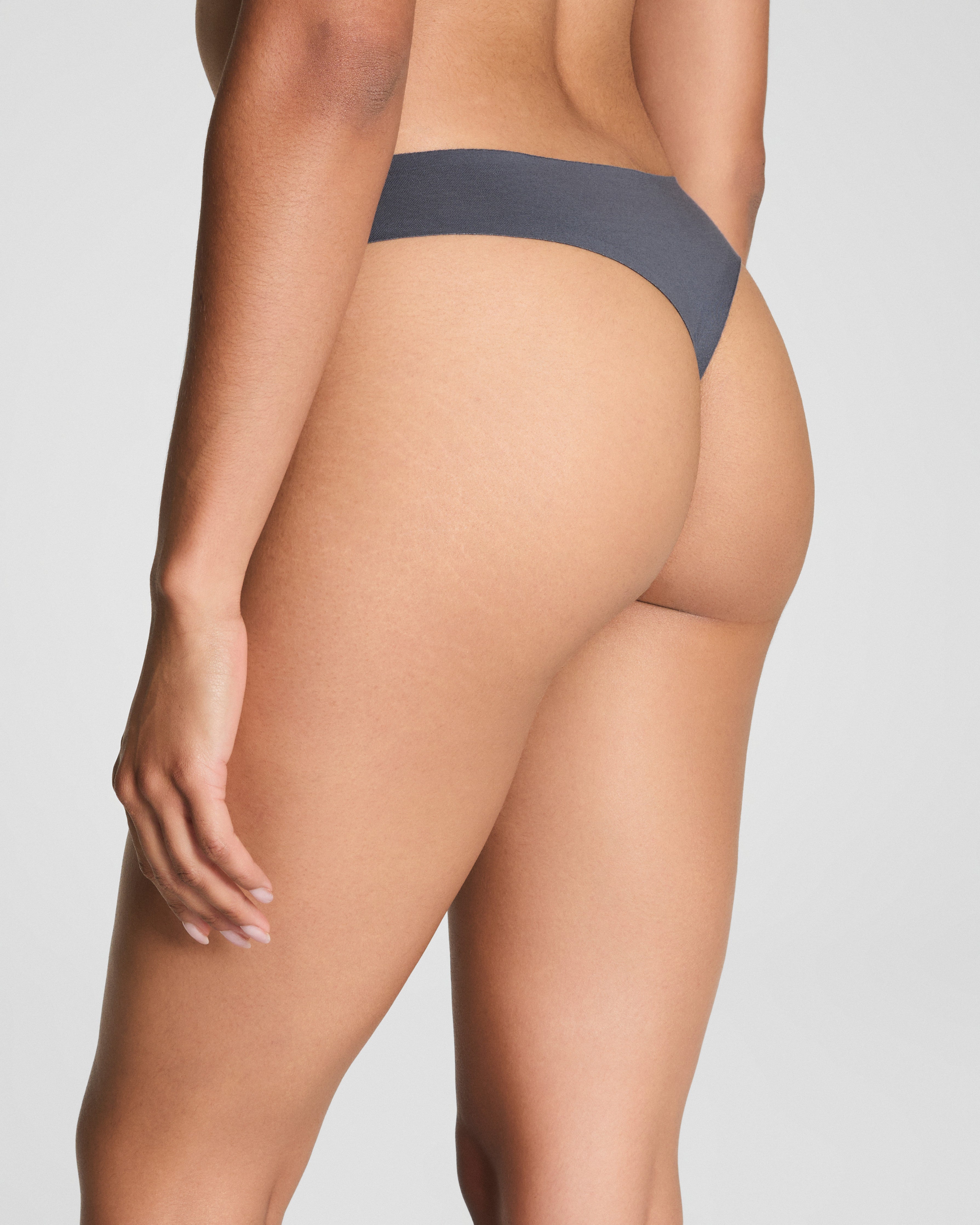 SPANXsmooth™ Fit-To-You Supima® Cotton Thong 3-Pack Box | Olive Leaf/Walnut/Earth Stone
